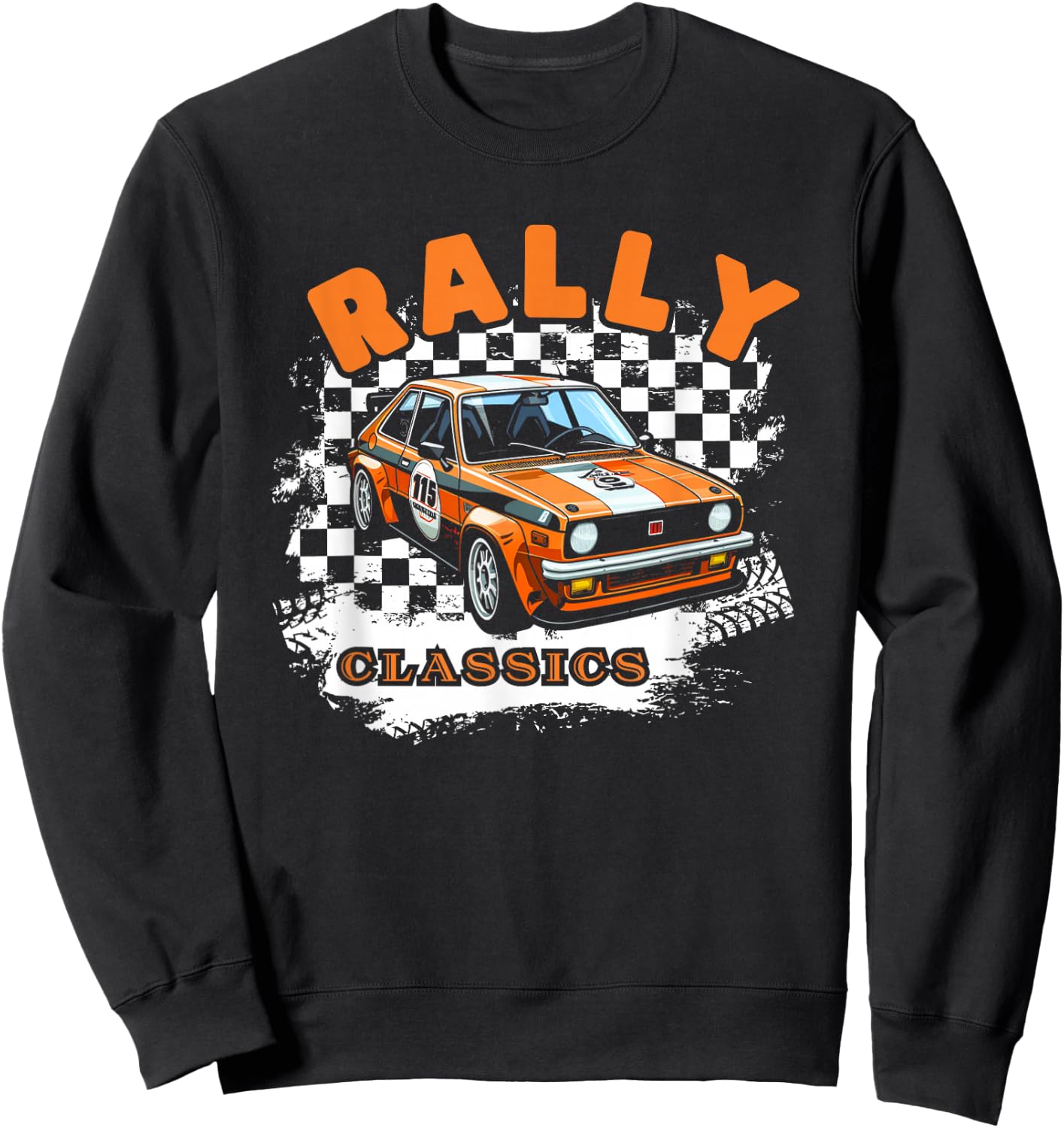 Rally Classics Shirt Car Racing Motorsport Rally Sport Sweatshirt - Sweatshirt | Black