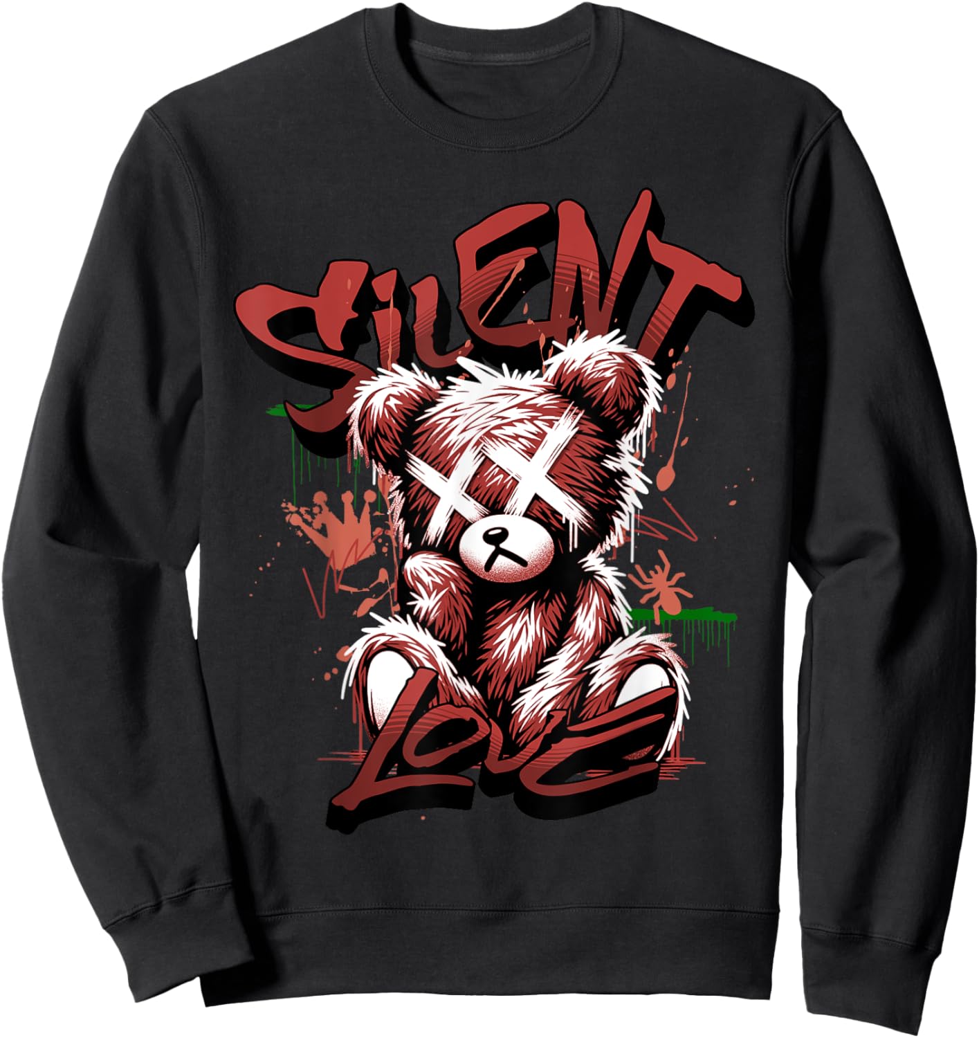 Silent Love Dune Red 13s Matching Women Sweatshirt - Sweatshirt | Black