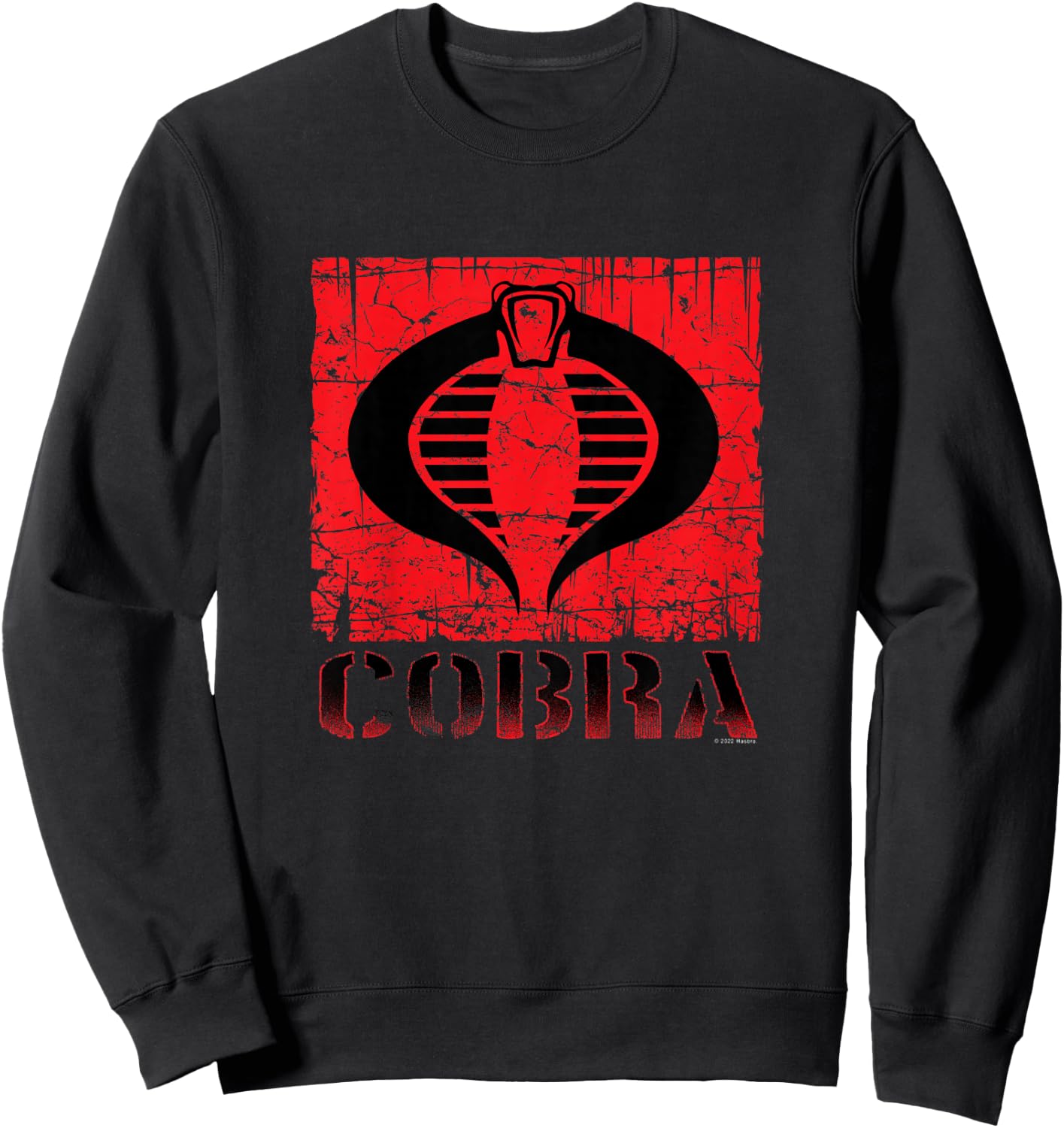 Kids G.I. Joe A Real American Hero Cobra Command Distressed Logo Sweatshirt - Sweatshirt | Black