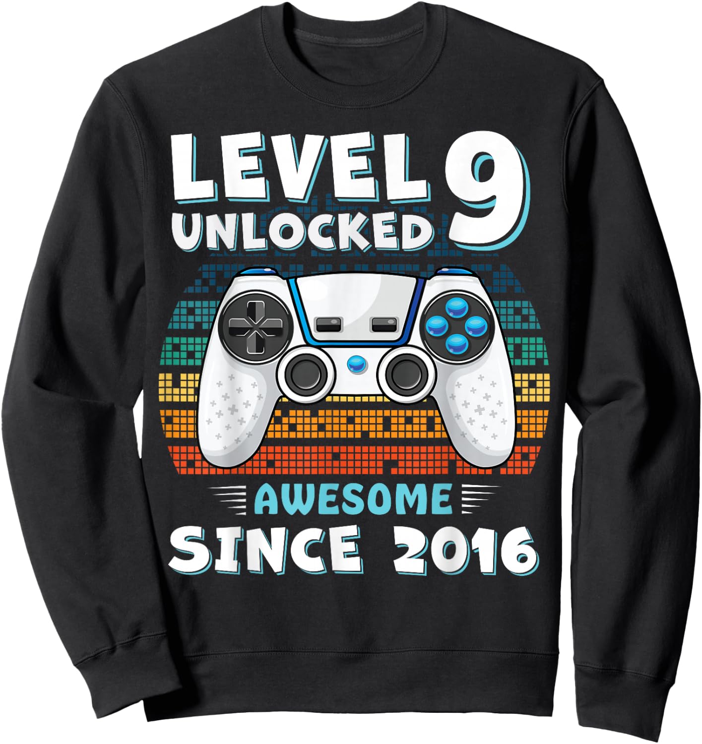 9 Year Old Bday Decorations Son Boy 9yr 2016 9th Birthday Sweatshirt - Sweatshirt | Black