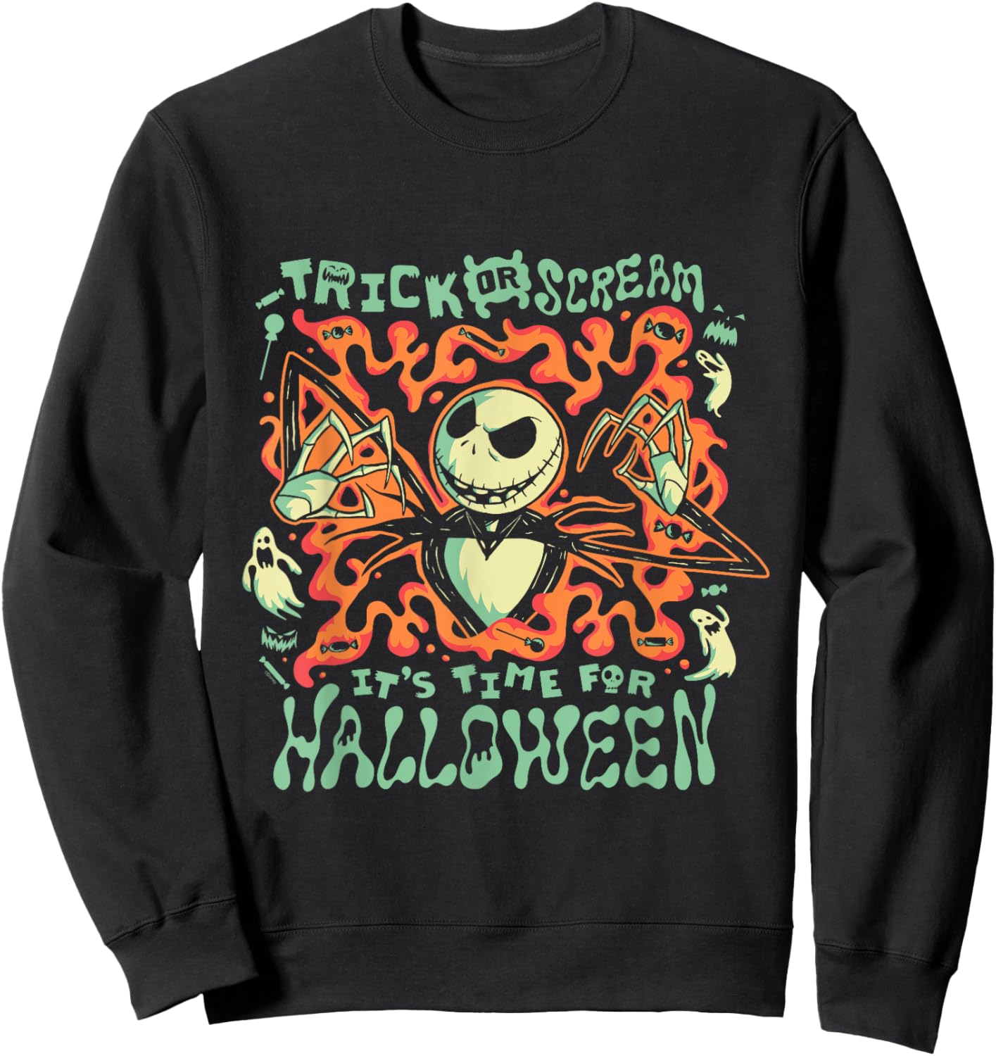 Disney The Nightmare Before Christmas Jack Trick or Scream Sweatshirt - Sweatshirt | Black