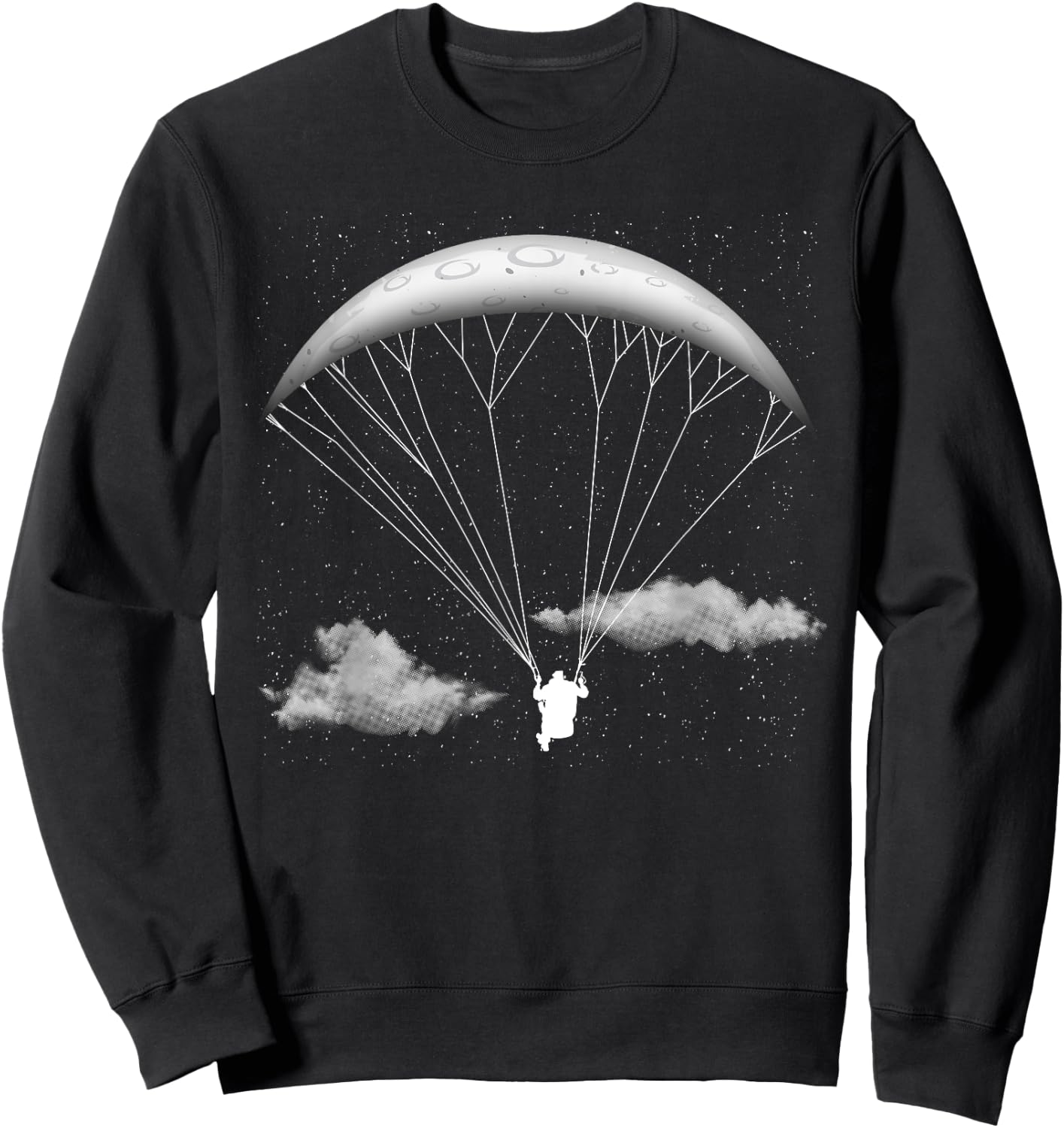 Funny Paragliding Design Women Skydiving Paraglider Sweatshirt - Sweatshirt | Black