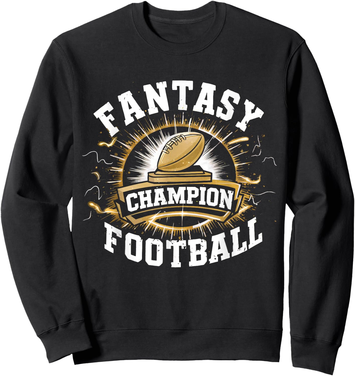 Fantasy Football Champion Sweatshirt - Sweatshirt | Black