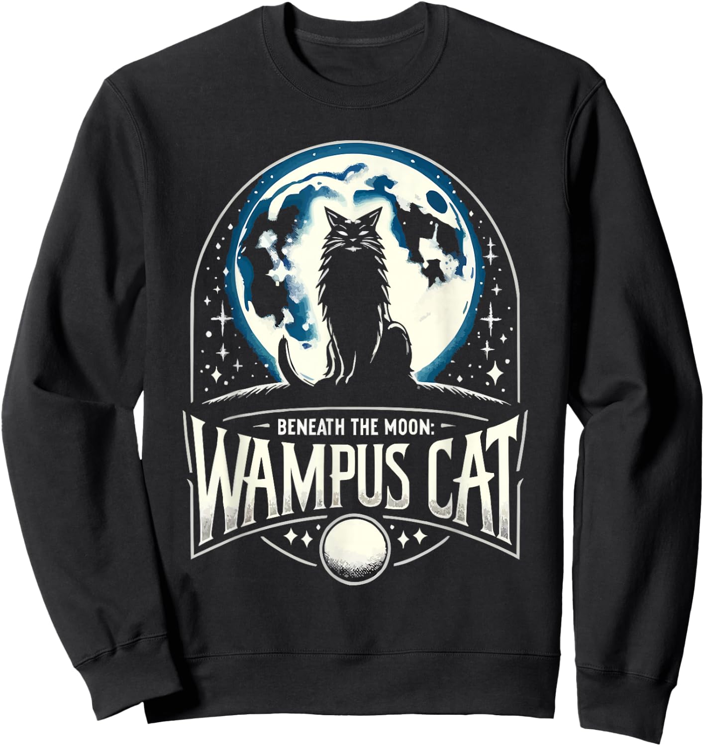 Wampus Cat American Folklore Cryptozoology Cryptid Sweatshirt - Sweatshirt | Black