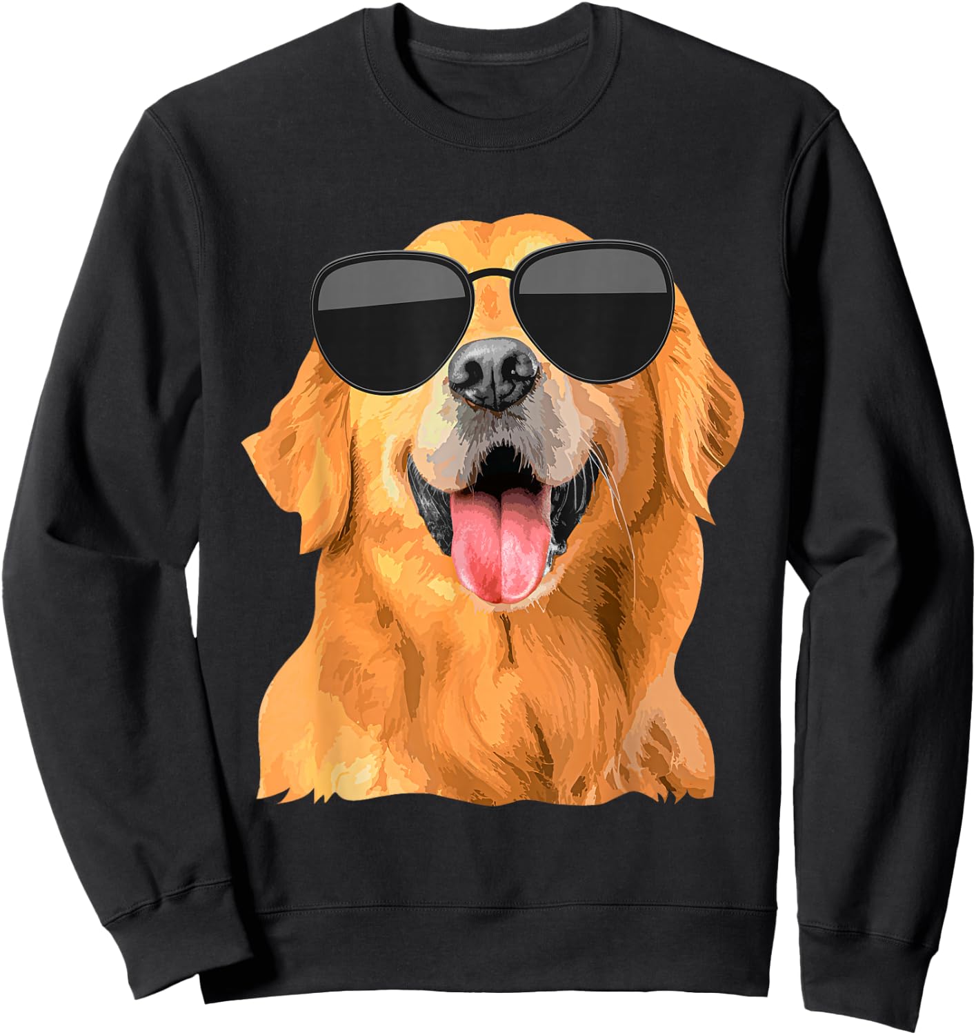 Golden Retriever Design Women Golden Retriever Lover Sweatshirt - Sweatshirt | Black