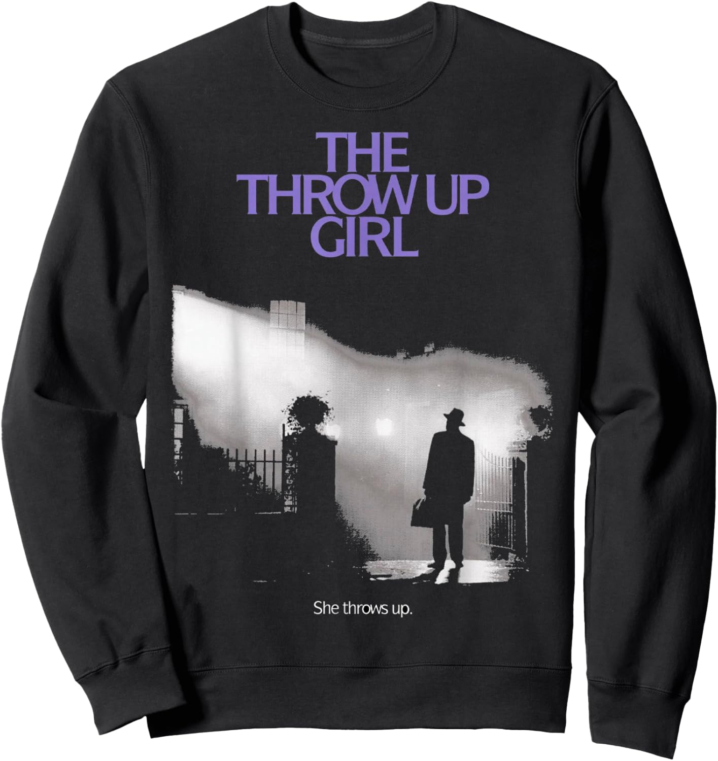 The Throw Up Girl Sweatshirt - Sweatshirt | Black