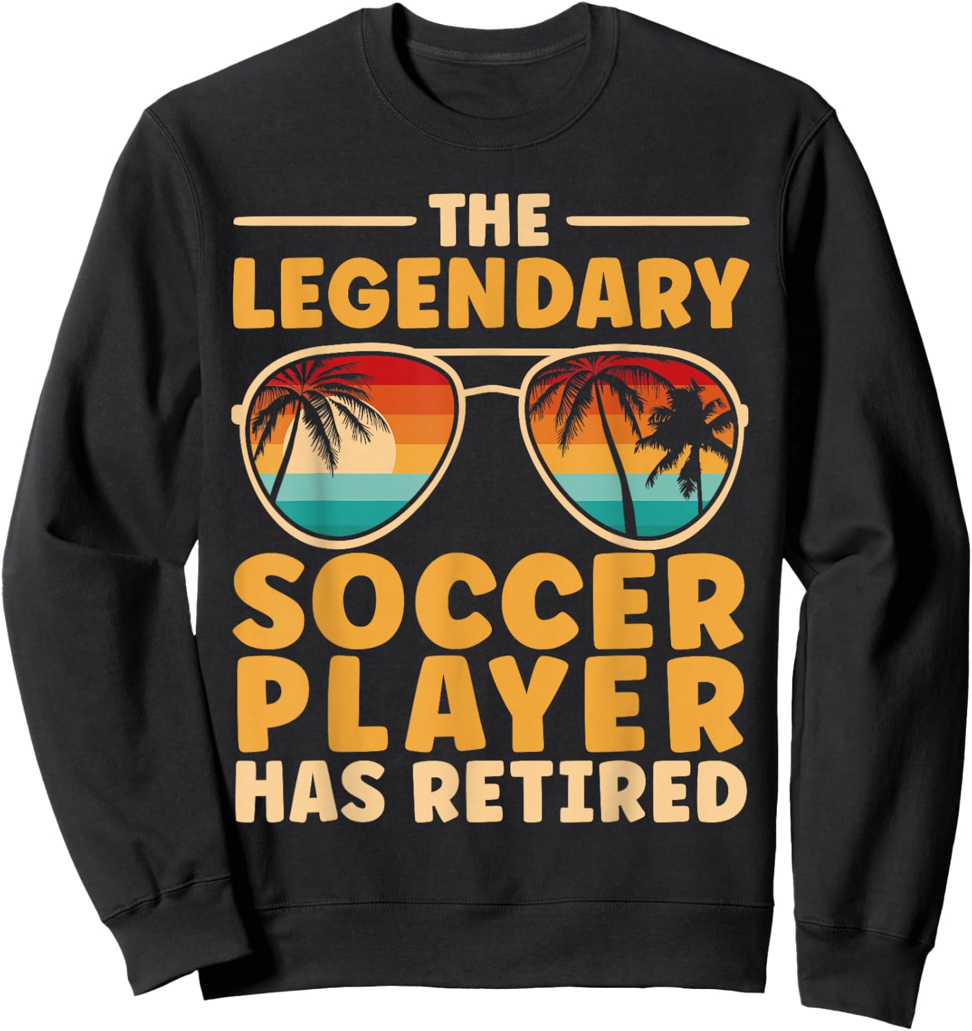 Retired Soccer Player Retirement Sweatshirt - Sweatshirt | Black