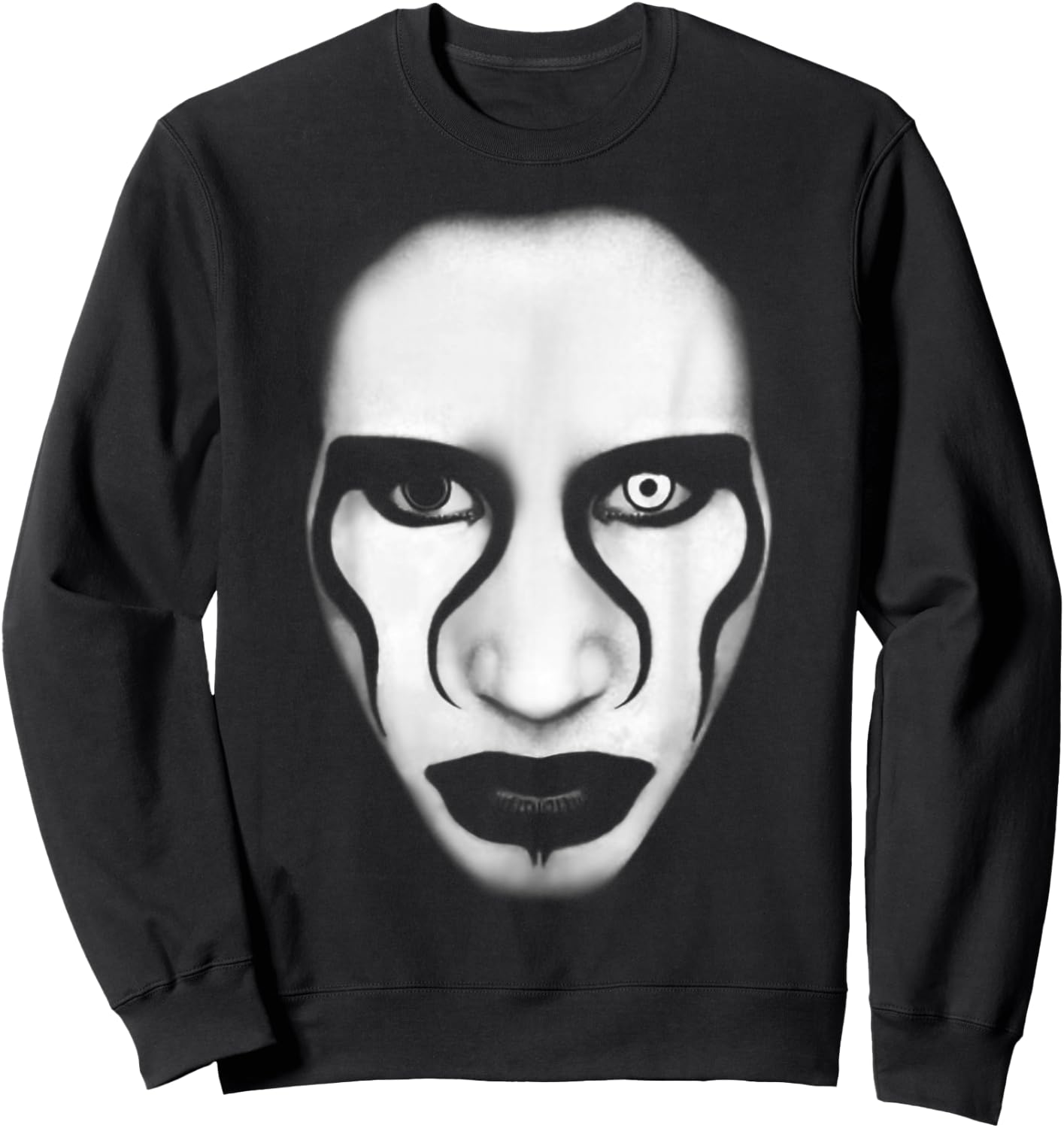 Marilyn Manson – Face And Flag Sweatshirt - Sweatshirt | Black