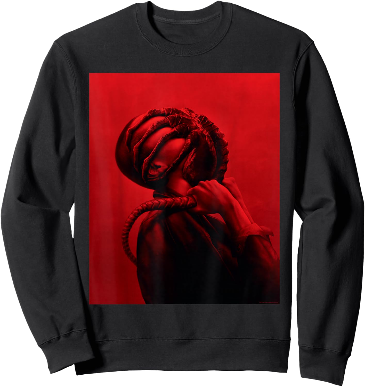 20th Century Studios Alien: Romulus Xenomorph Facehugger Attack Official Poster , Small, Black Sweatshirt - Sweatshirt | Black