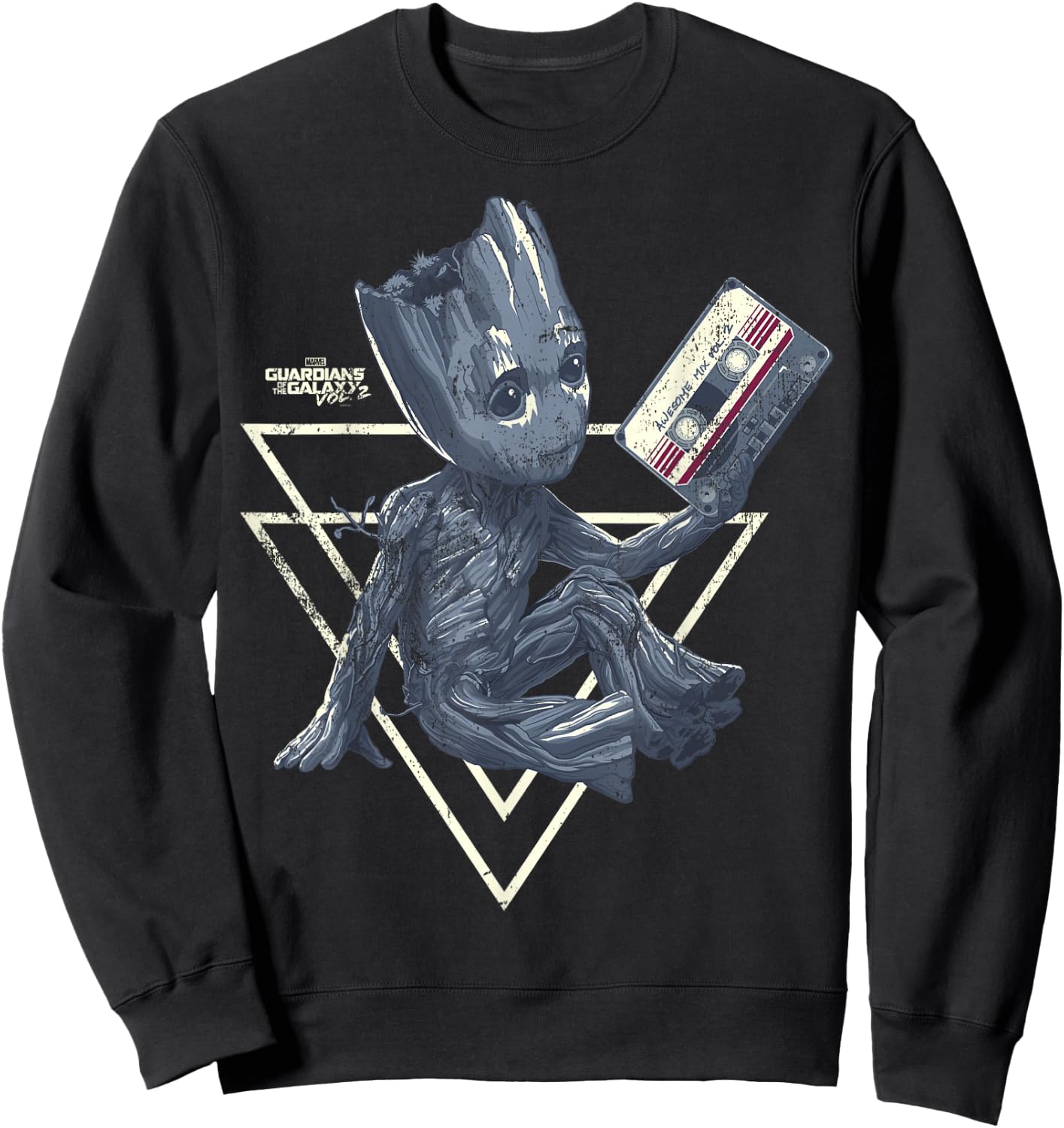 Marvel Guardians of the Galaxy Vol. 2 Groot Mixtape Sketch Sweatshirt - Sweatshirt | Black