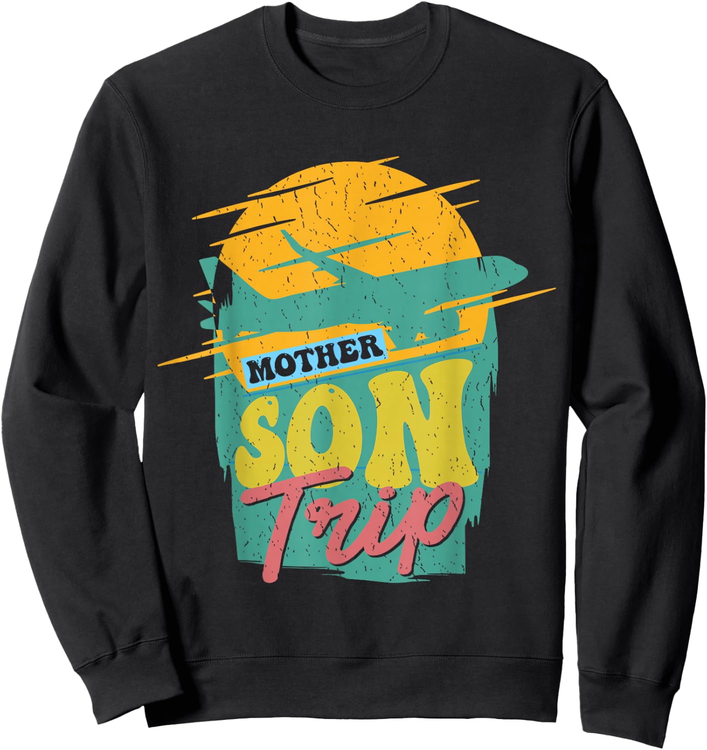 Mother Son Trip Sons Mom Matching Mother's Day Mother Son Sweatshirt - Sweatshirt | Black