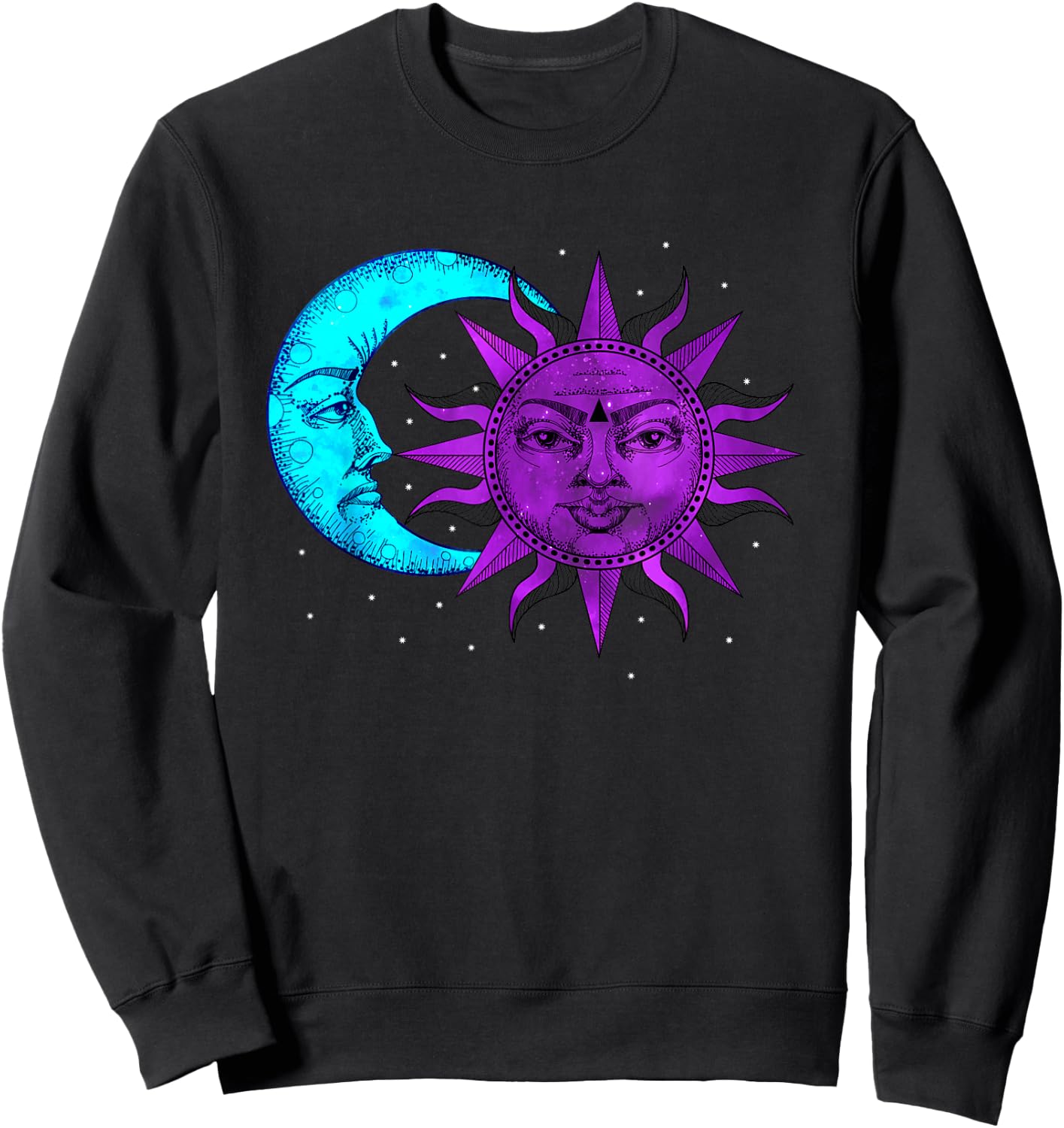 Moon and Sun Astronomy Sweatshirt - Sweatshirt | Black