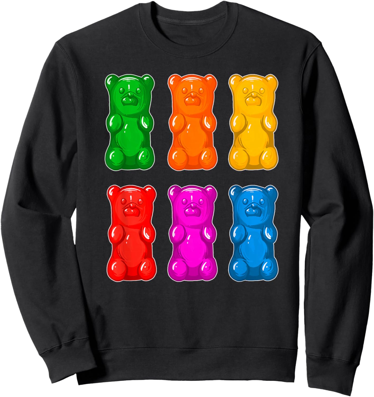 Gummy Bears for Adult and Youth Sweatshirt - Sweatshirt | Black