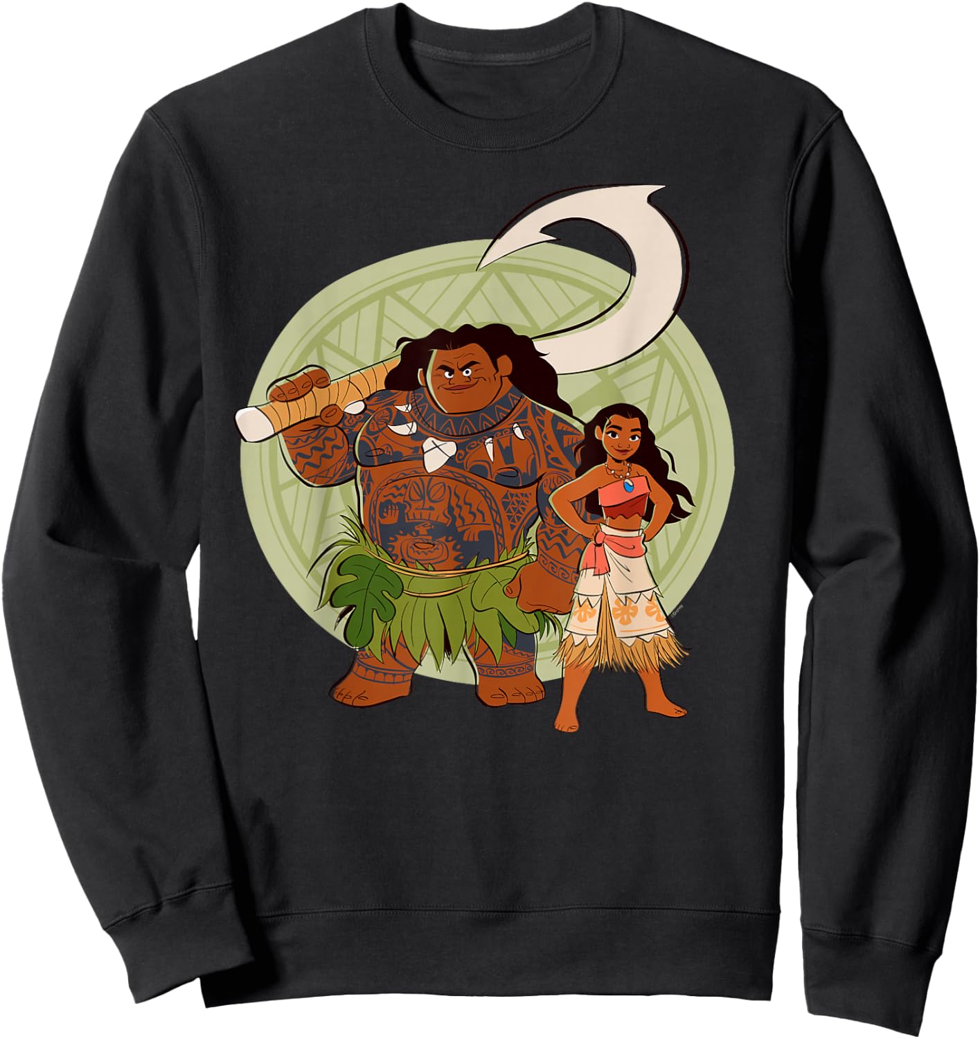Disney Moana and Maui Best Friends Adventure Together Sweatshirt - Sweatshirt | Black