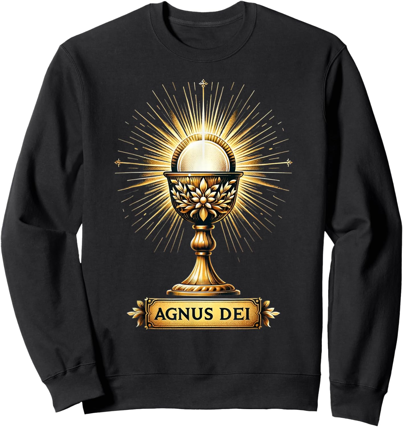 Eucharistic Consecration Traditional Latin Mass Catholic Sweatshirt - Sweatshirt | Black