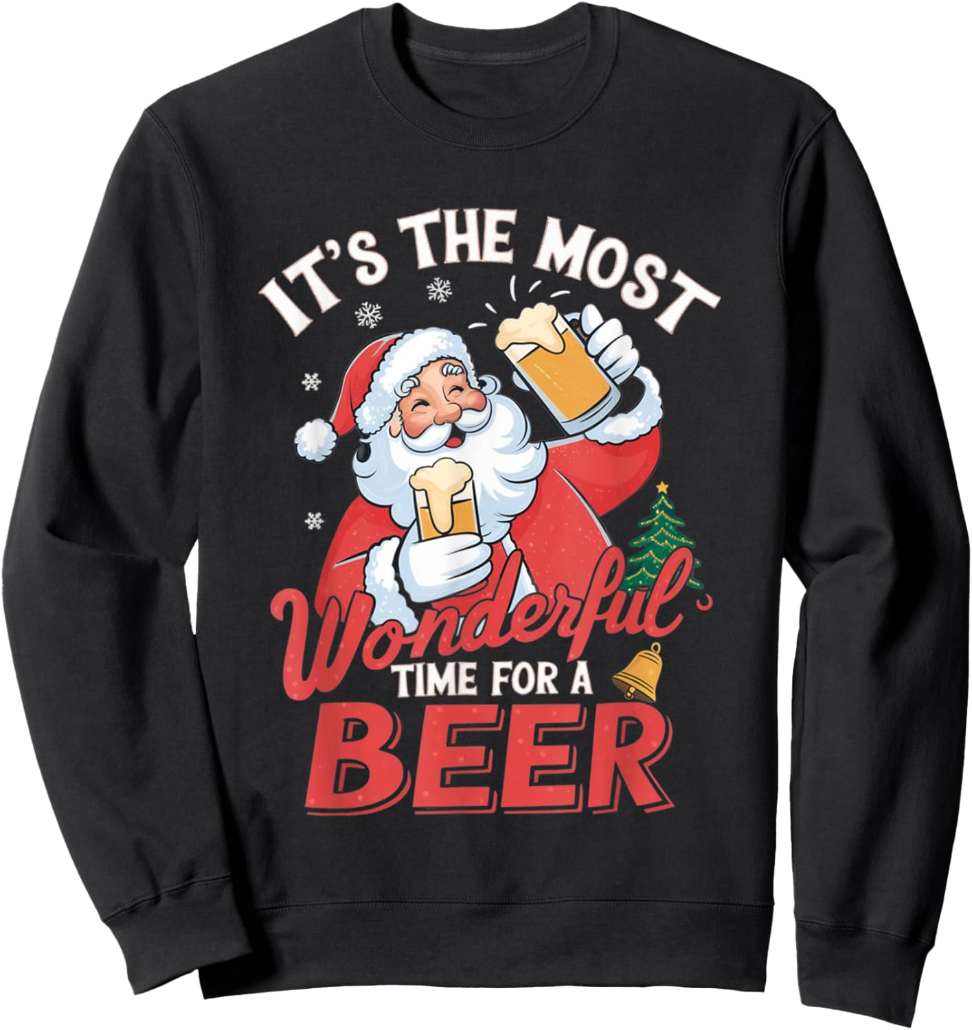 It's the most wonderful time for a beer Sweatshirt - Sweatshirt | Black