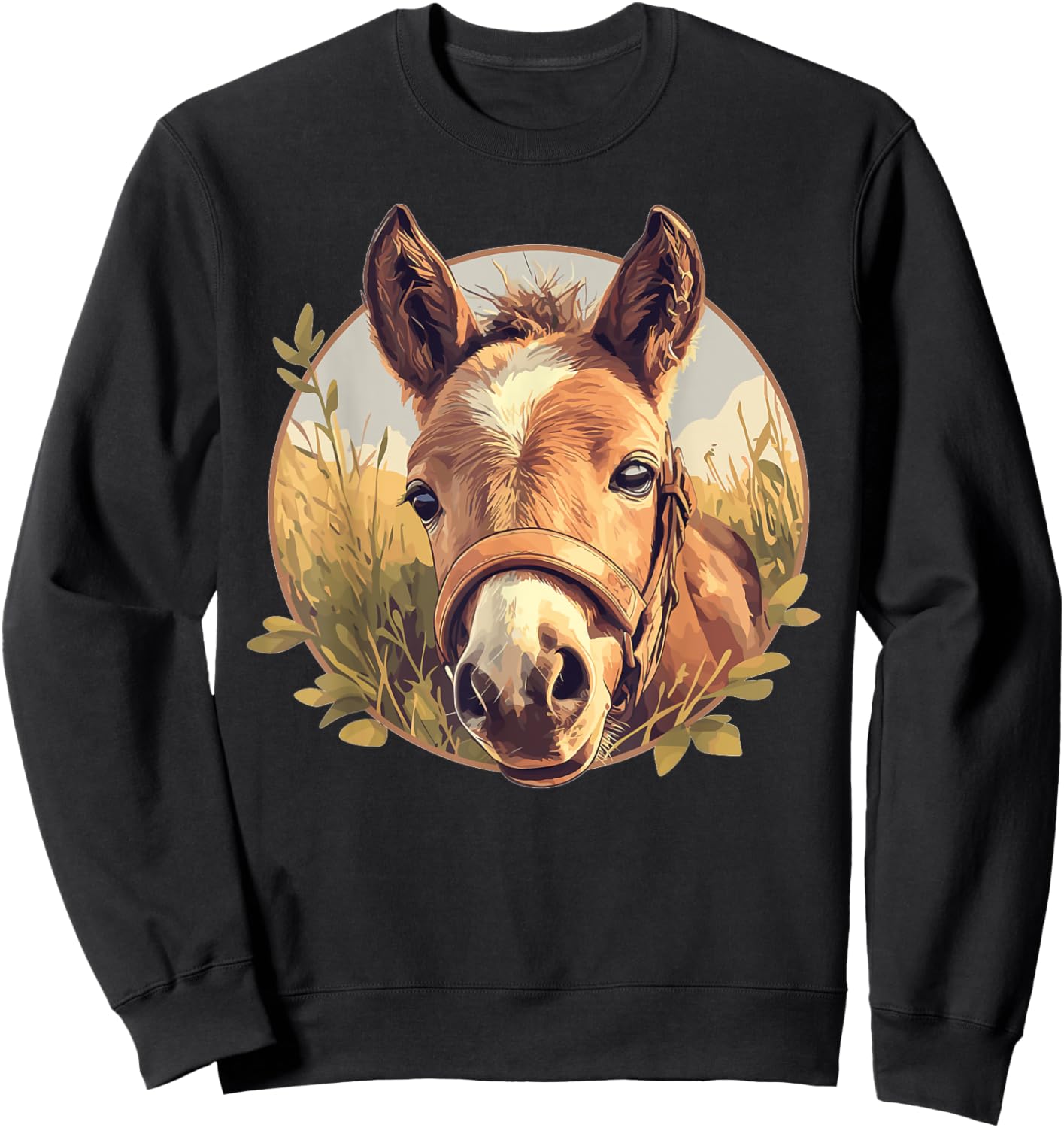 Horses Horse Sweatshirt - Sweatshirt | Black