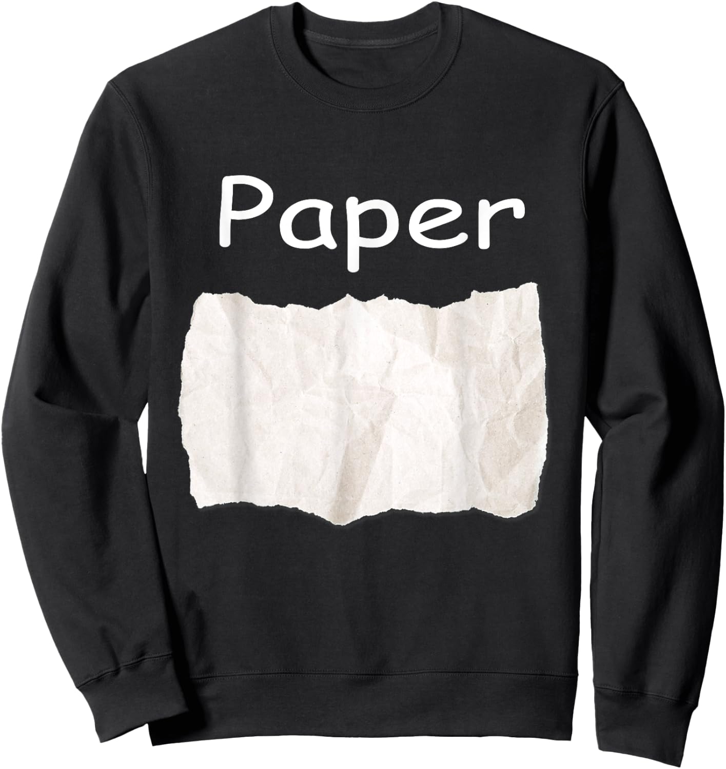 Rock Paper Scissors Matching Halloween Costumes Sweatshirt - Sweatshirt | Black