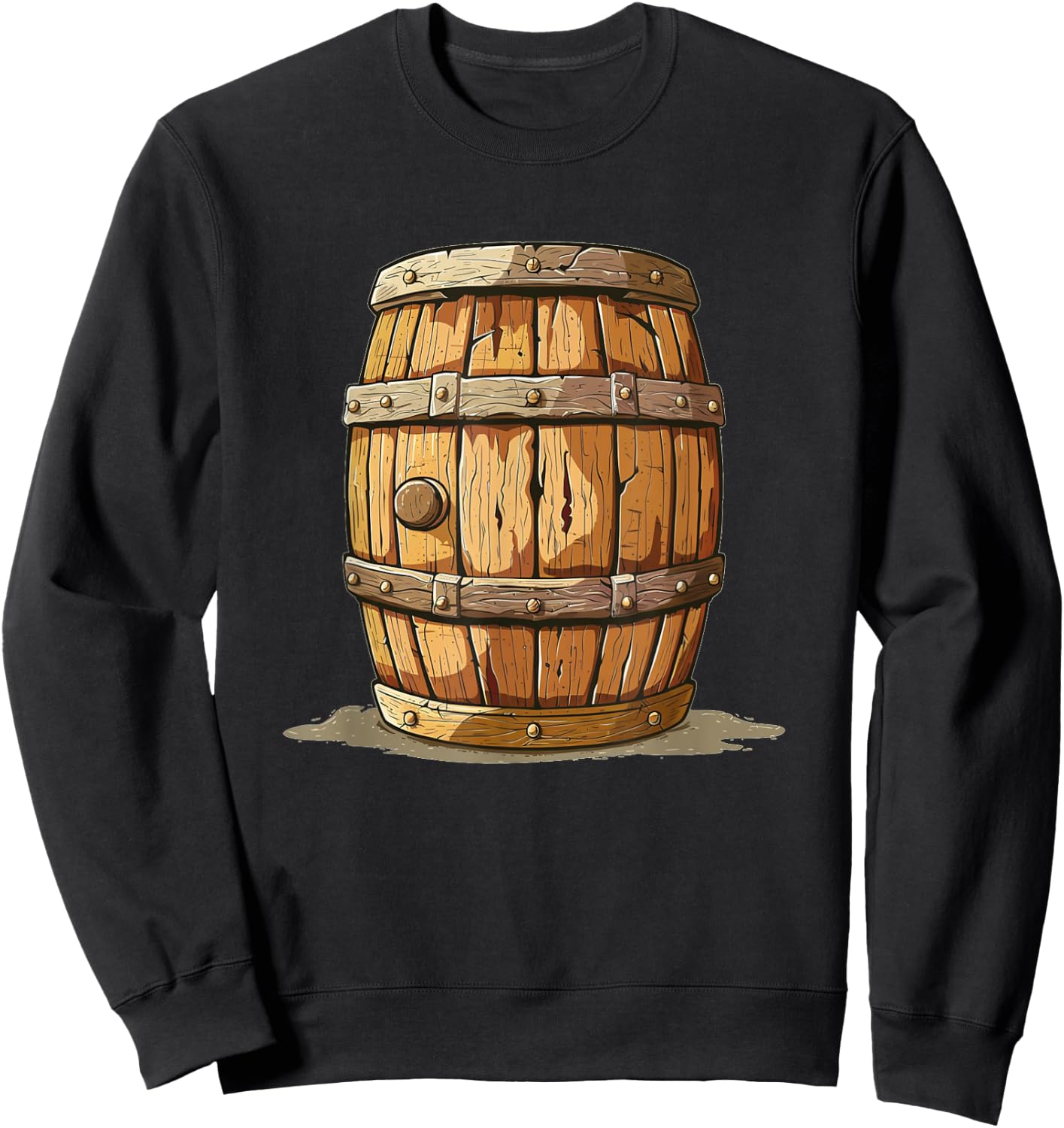Cool big wooden Barrel Sweatshirt - Sweatshirt | Black