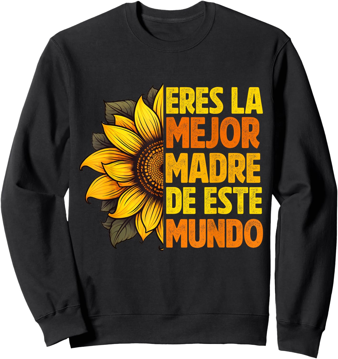 Regalos Para Mama Dia De Las Madre Espanol Camiseta Abuela Sweatshirt - Sweatshirt | Black