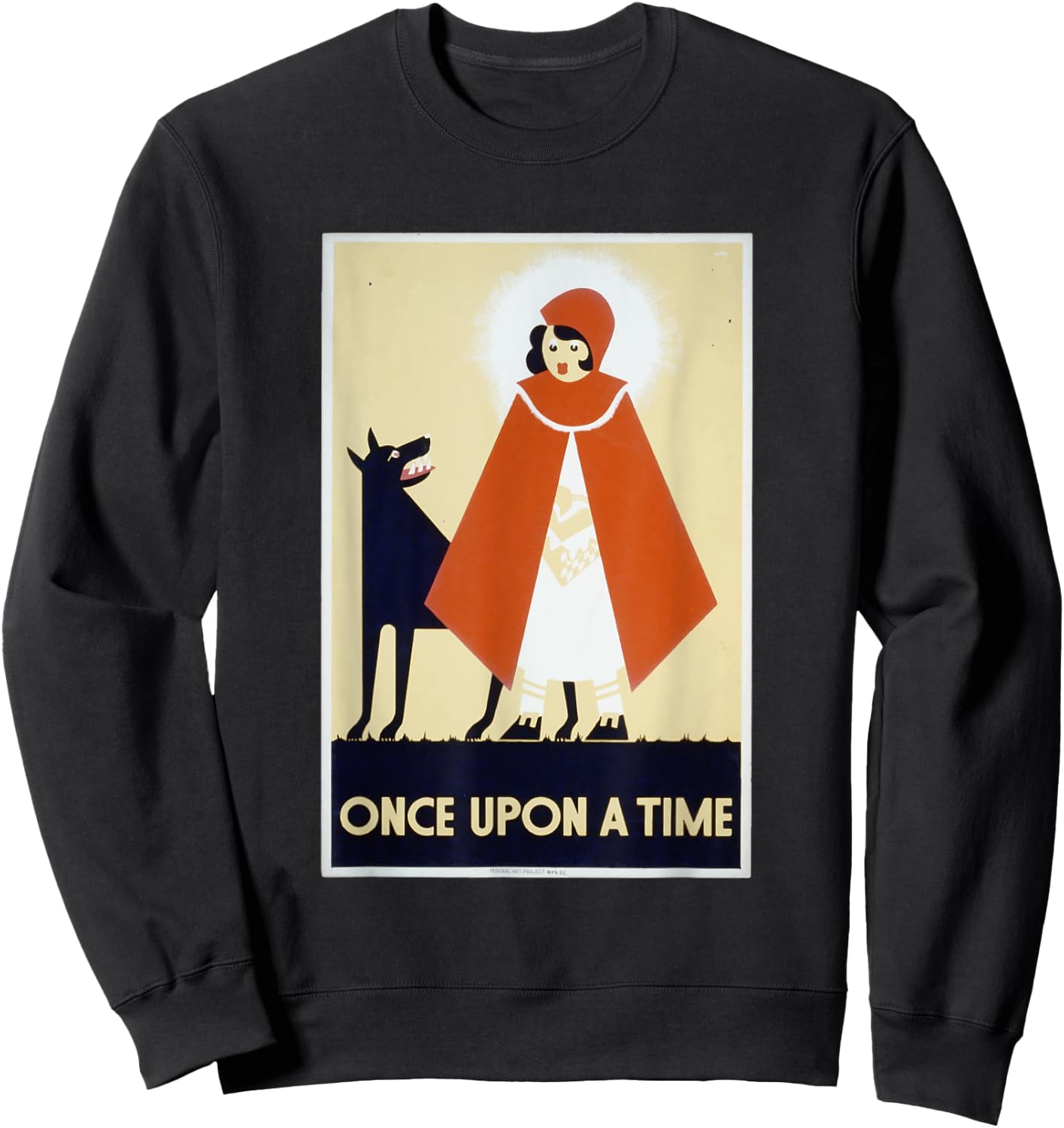 Once Upon A Time Fairy Tale Vintage Story American Shirt Sweatshirt - Sweatshirt | Black