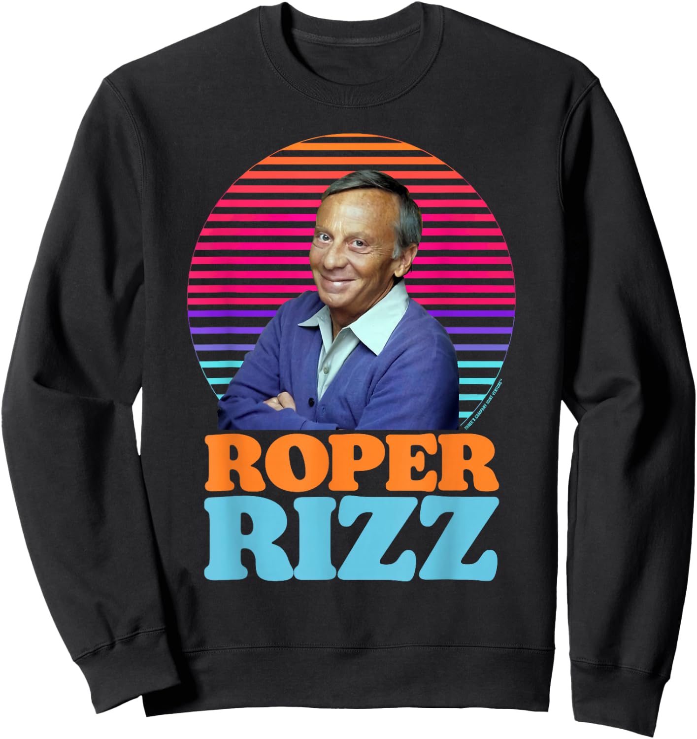 Roper Rizz Funny Three's Company Mr Roper Stanley Sweatshirt - Sweatshirt | Black