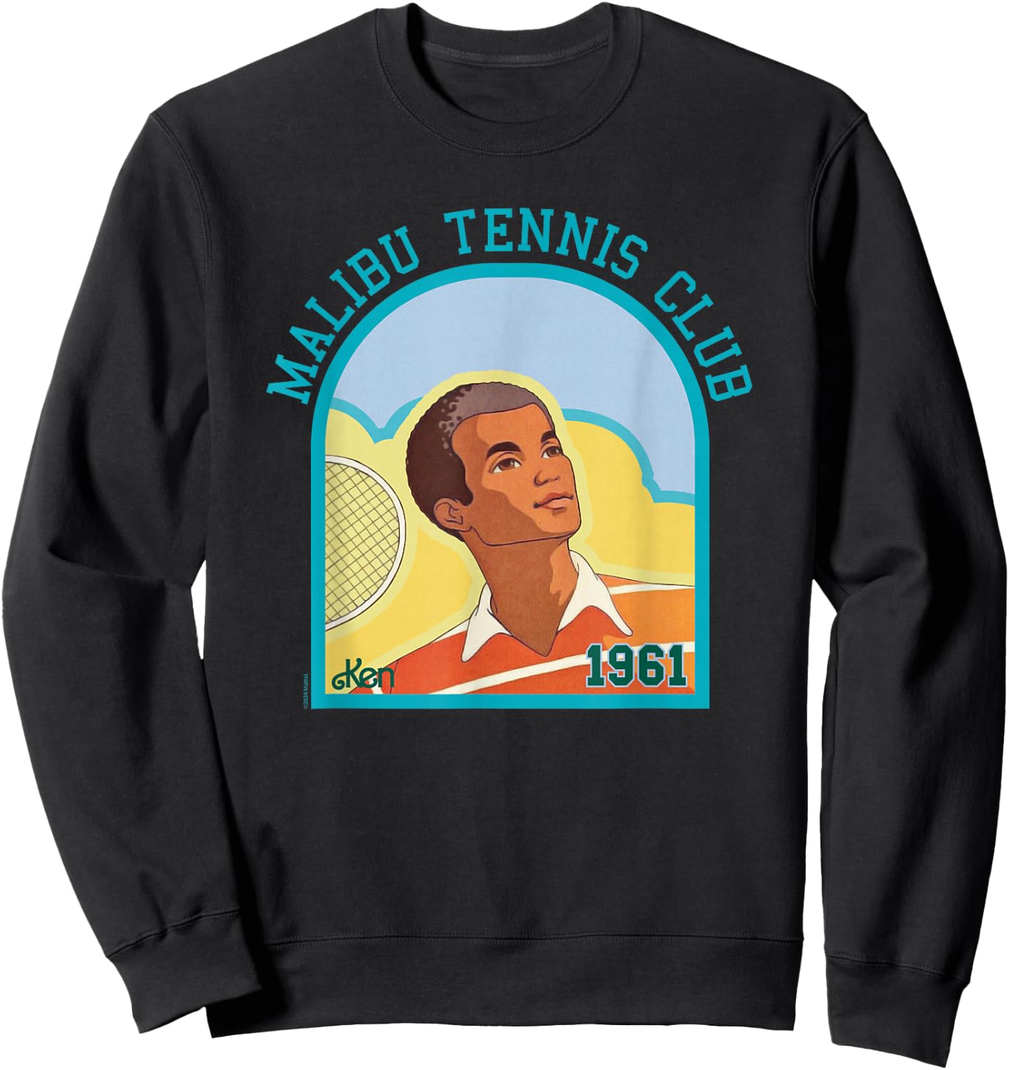 Barbie Ken Malibu Tennis Club 1961 Sweatshirt - Sweatshirt | Black