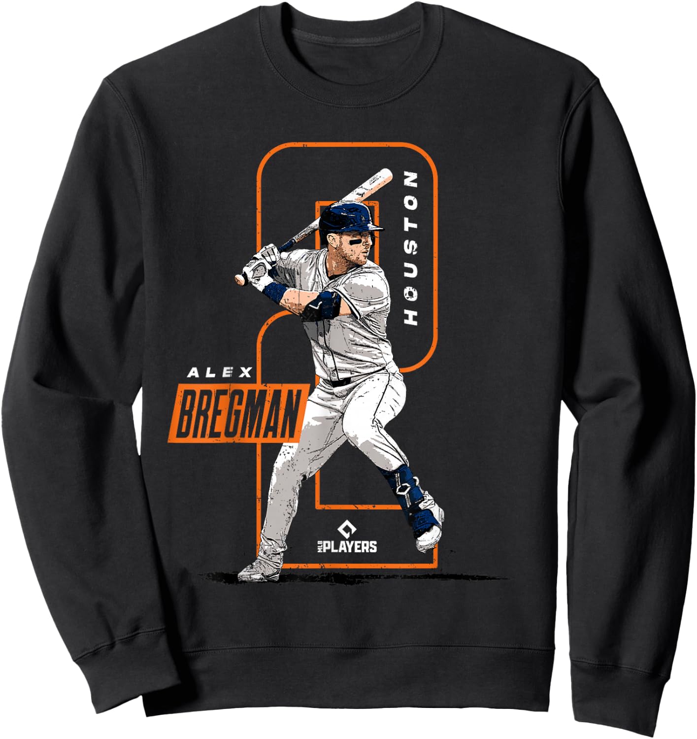 Alex Bregman | Houston Baseball MLB Players | MLBBRE4061 Sweatshirt - Sweatshirt | Black