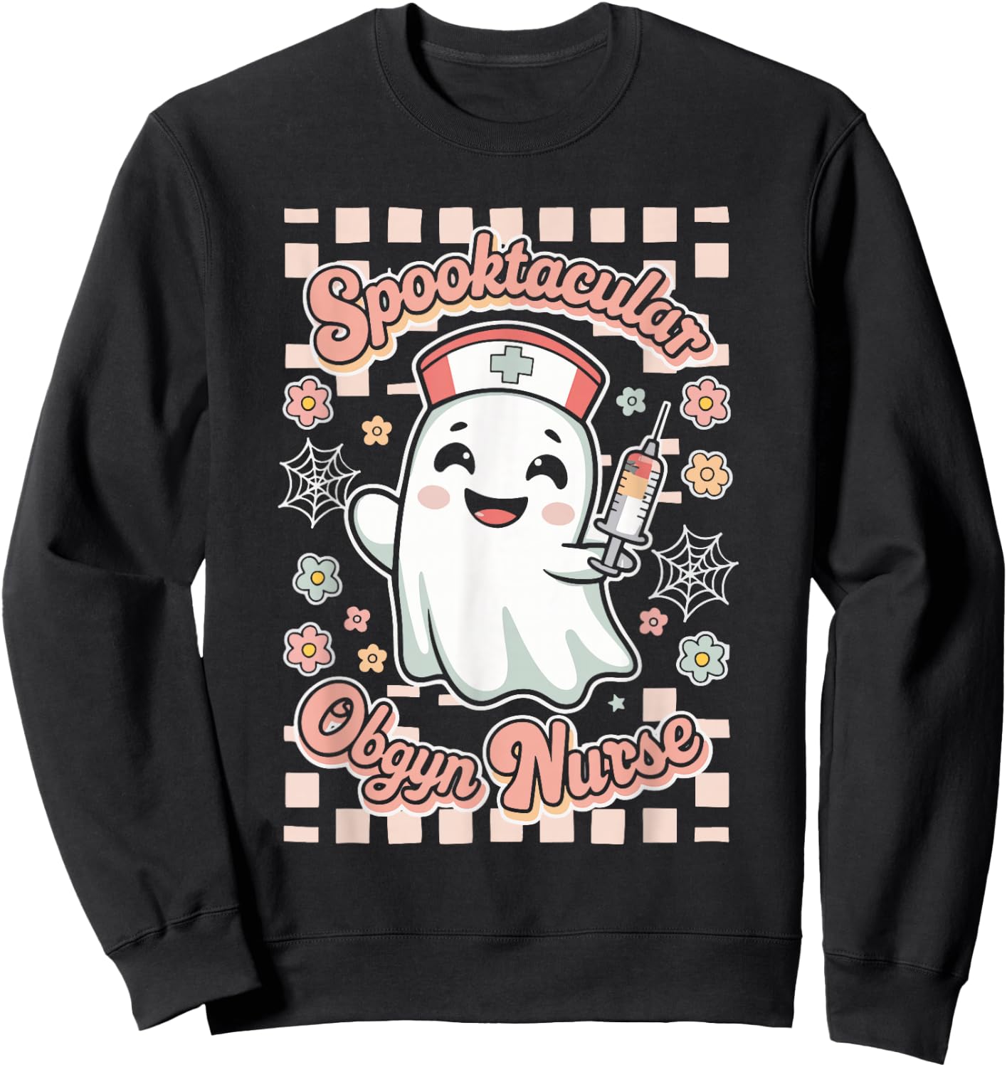 Spooktacular OBGYN Nurse Gynecologist Obstetrics Sweatshirt - Sweatshirt | Black
