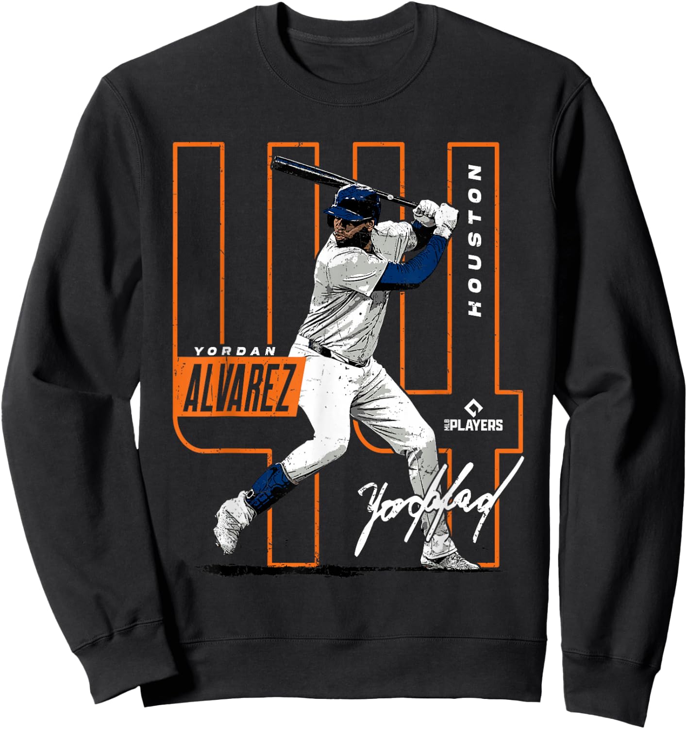 Yordan Alvarez | Houston Baseball MLB Players | MLBALV4049-S Sweatshirt - Sweatshirt | Black