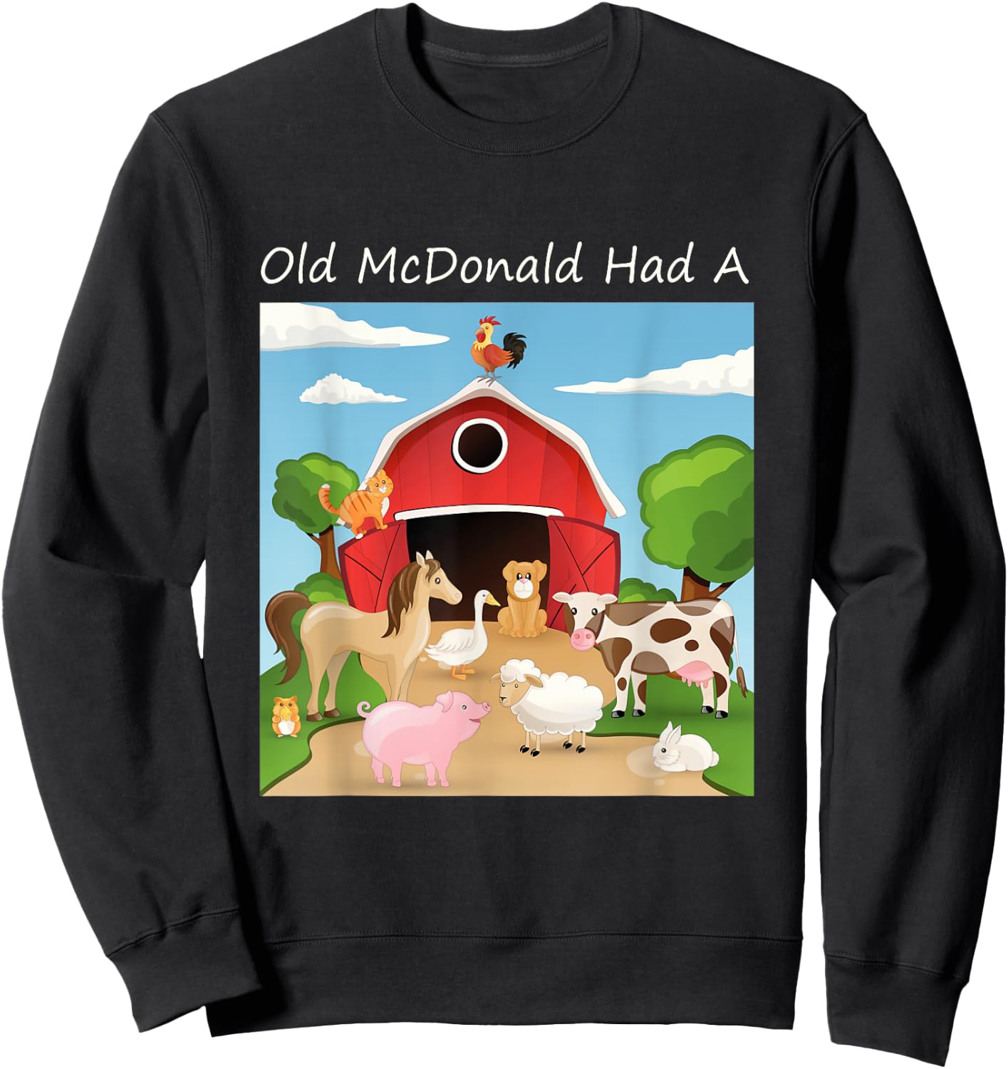 "Old McDonald had a Farm" for Farmers Sweatshirt - Sweatshirt | Black