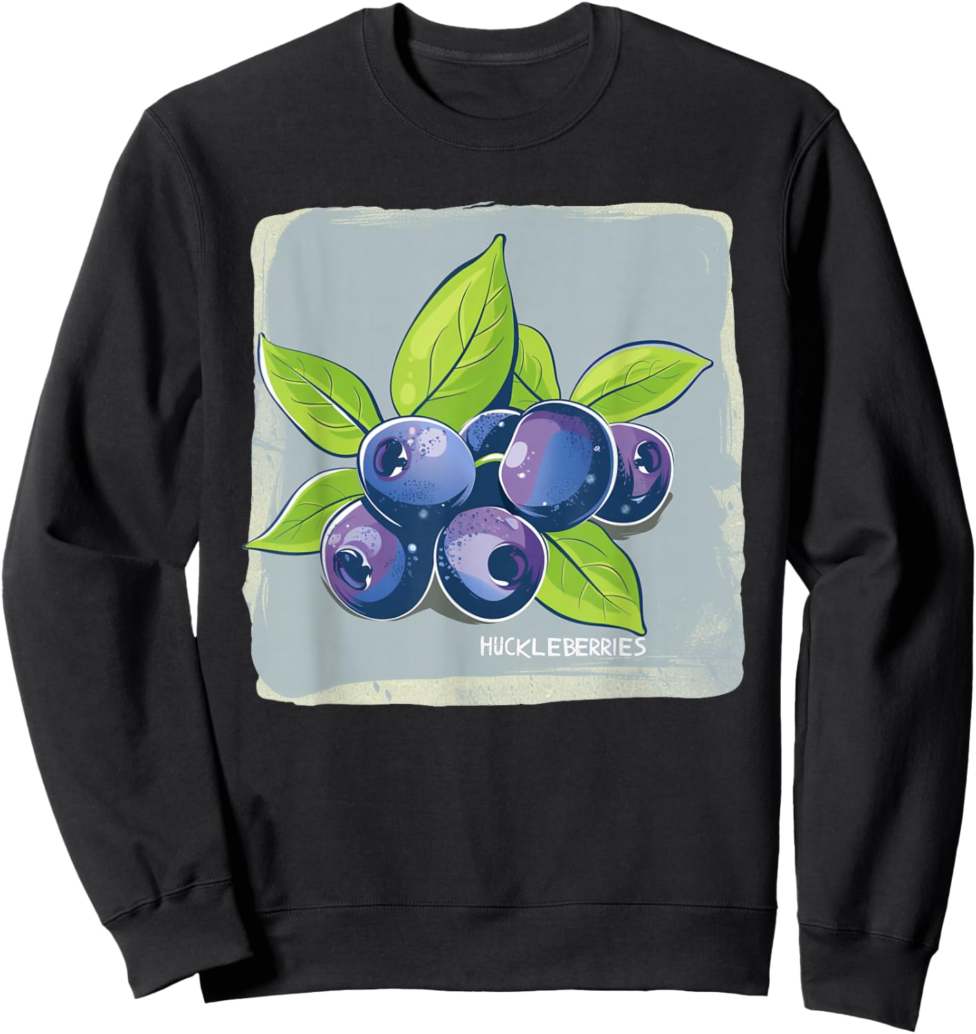 Cool Huckleberry Costume for Fruits Lovers Sweatshirt - Sweatshirt | Black
