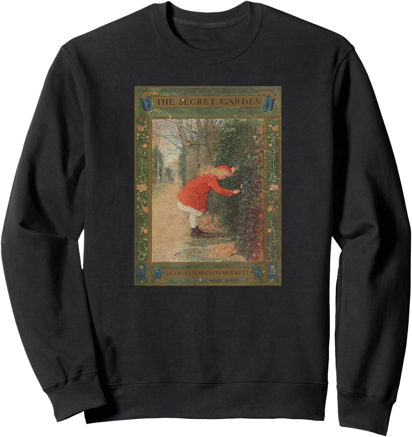 The Secret Garden Book Cover Sweatshirt - Sweatshirt | Black