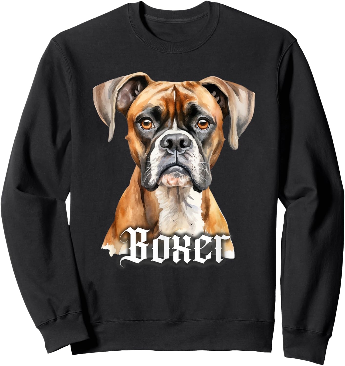 Boxer Dog Sweatshirt - Sweatshirt | Black