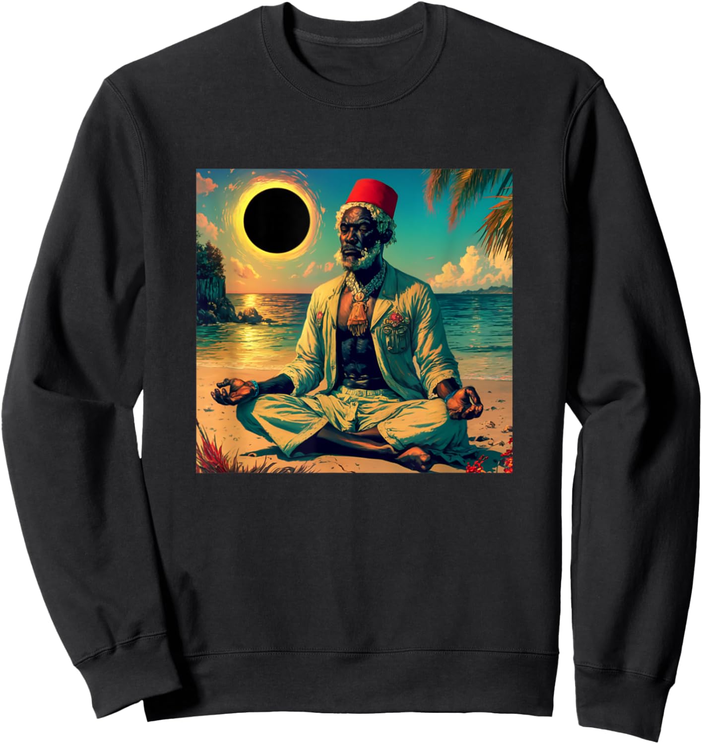Moslim Moorish King - Moorish American God Body Of Melanin Sweatshirt - Sweatshirt | Black