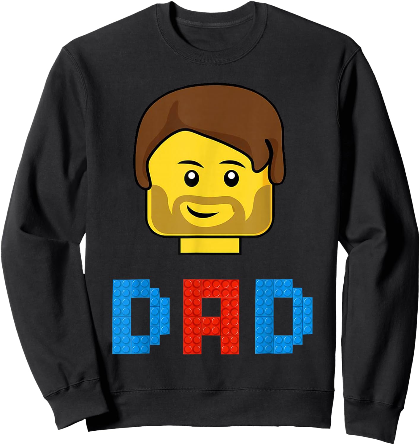 Unique Family Dad Master Builder Building Bricks Blocks Sweatshirt - Sweatshirt | Black