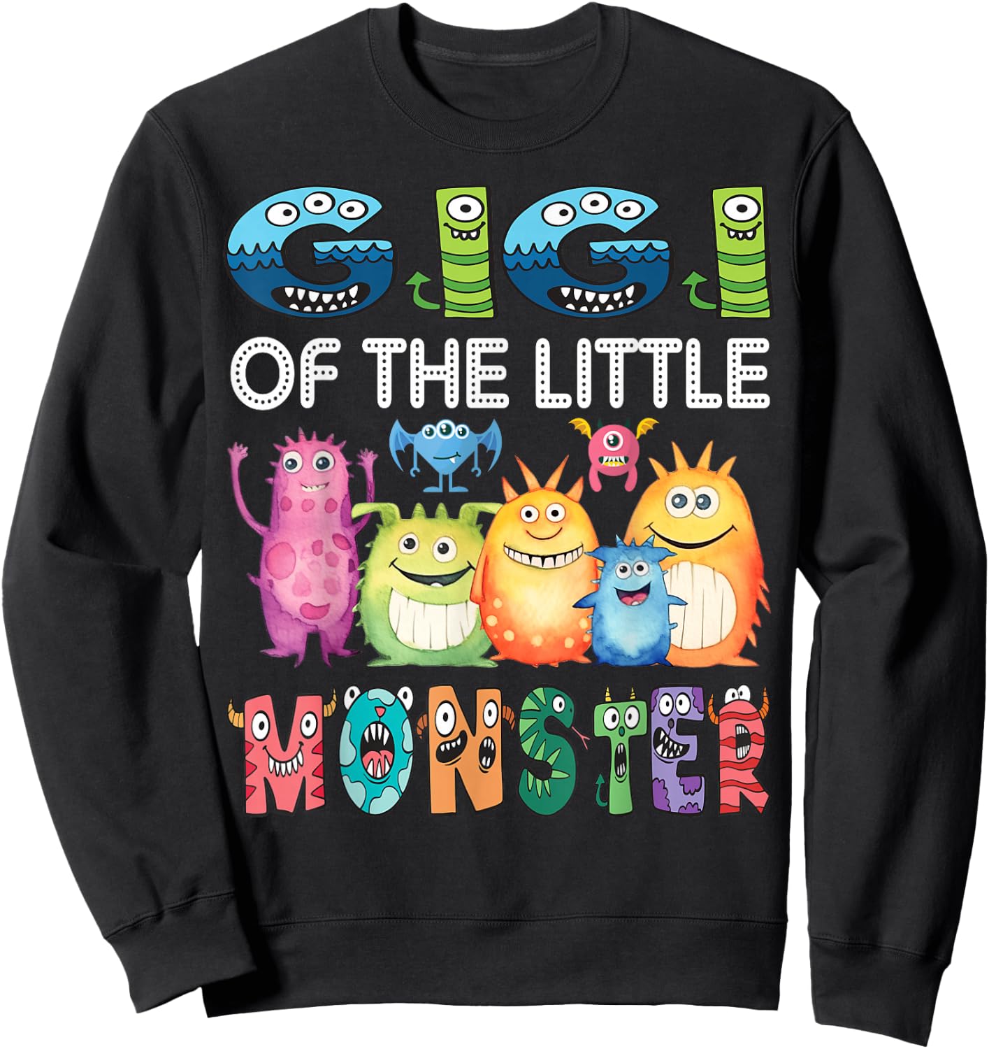 Gigi Of The Little Monster Kids 1St Birthday Party Sweatshirt - Sweatshirt | Black