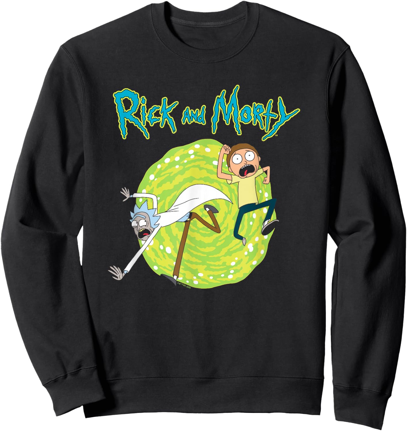 Rick and Morty Portal Sweatshirt - Sweatshirt | Black