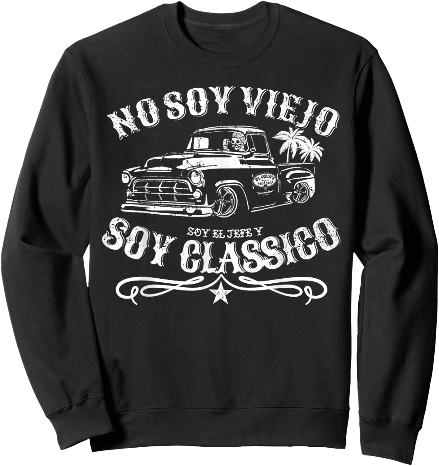 No Soy Viejo Soy Classico Sweatshirt - Sweatshirt | Black