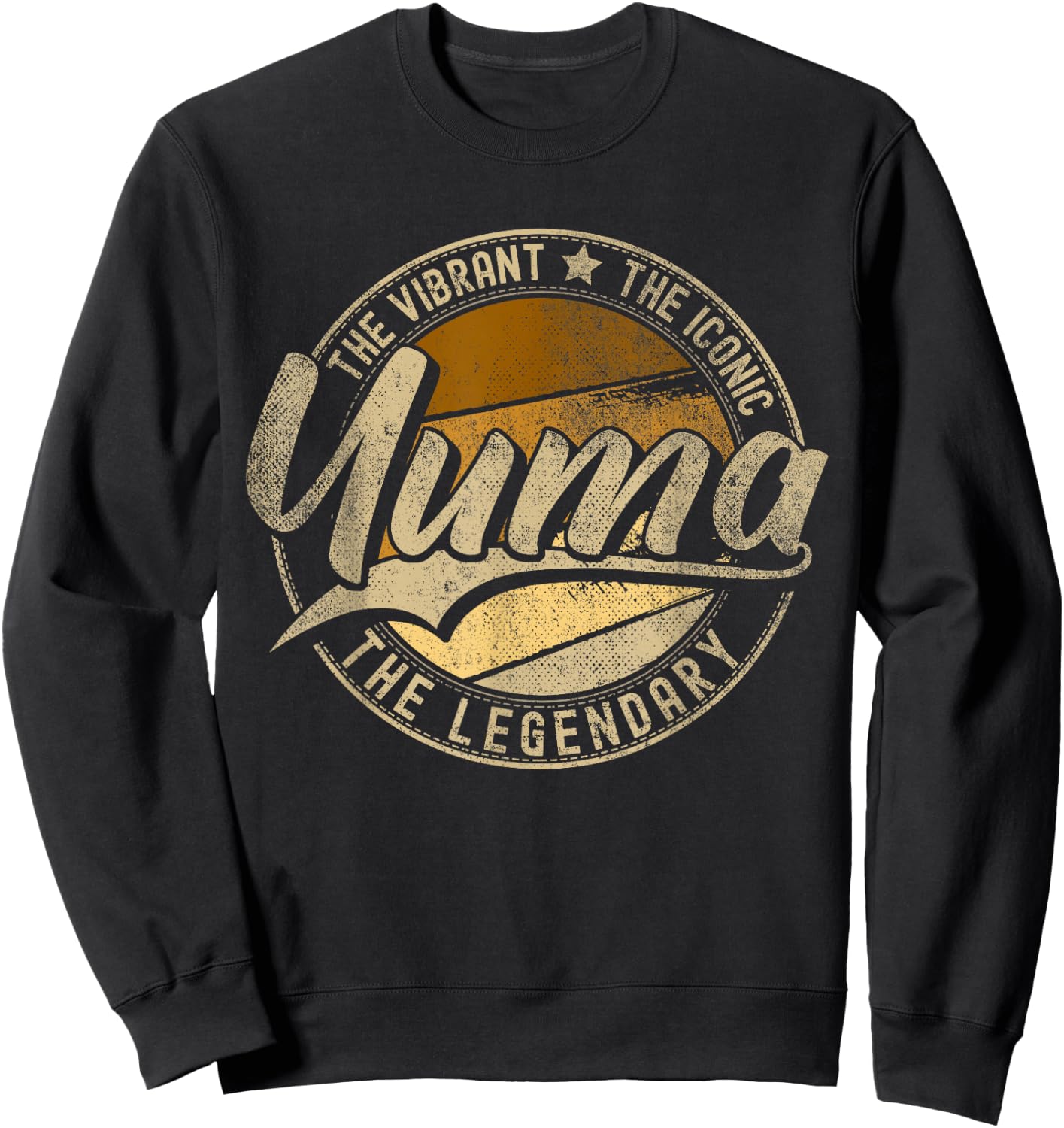 Yuma AZ | Arizona | Vintage Distressed Sweatshirt - Sweatshirt | Black