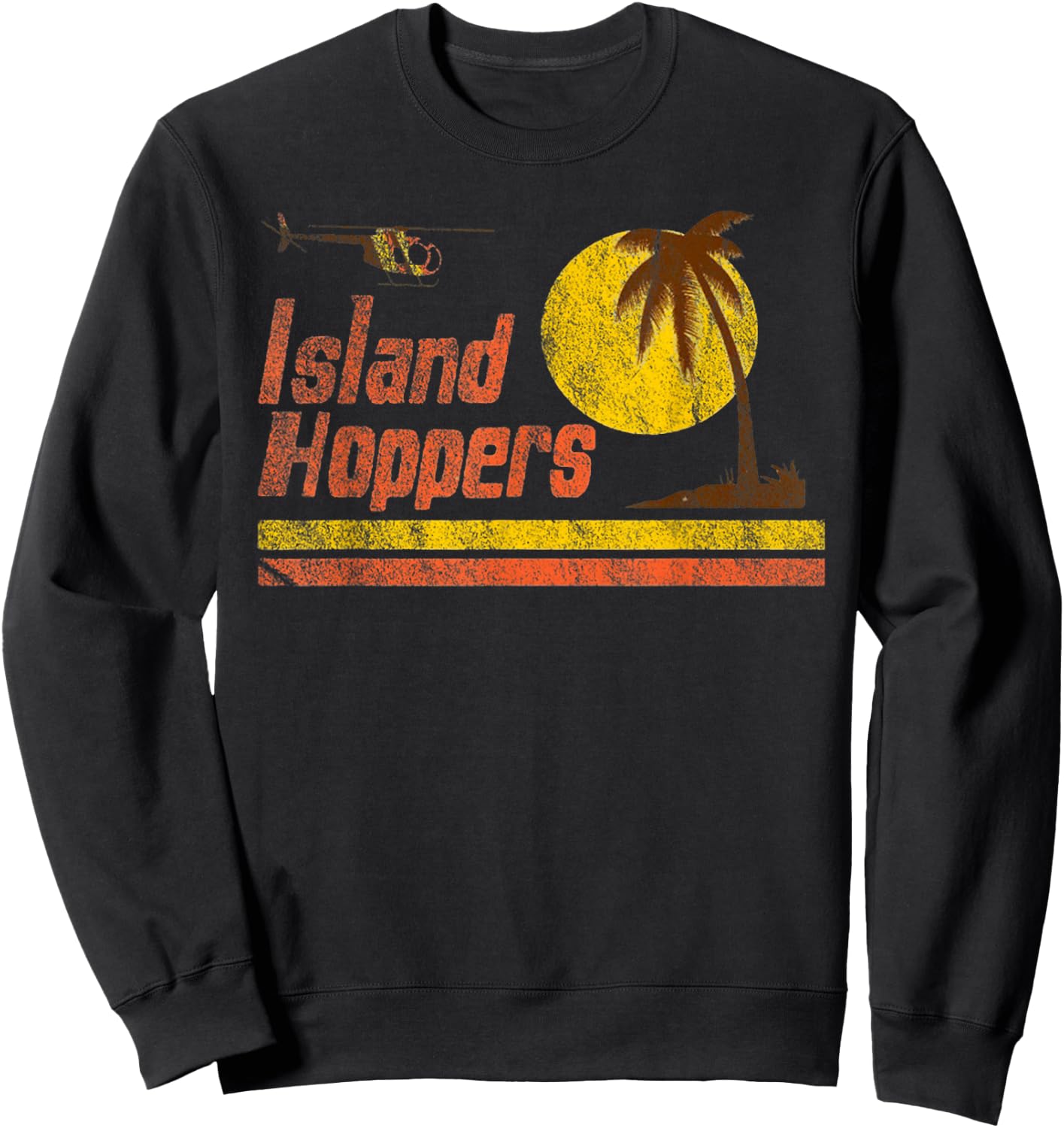 Magnum Island Retro Hoppers Sunset In PI Sweatshirt - Sweatshirt | Black
