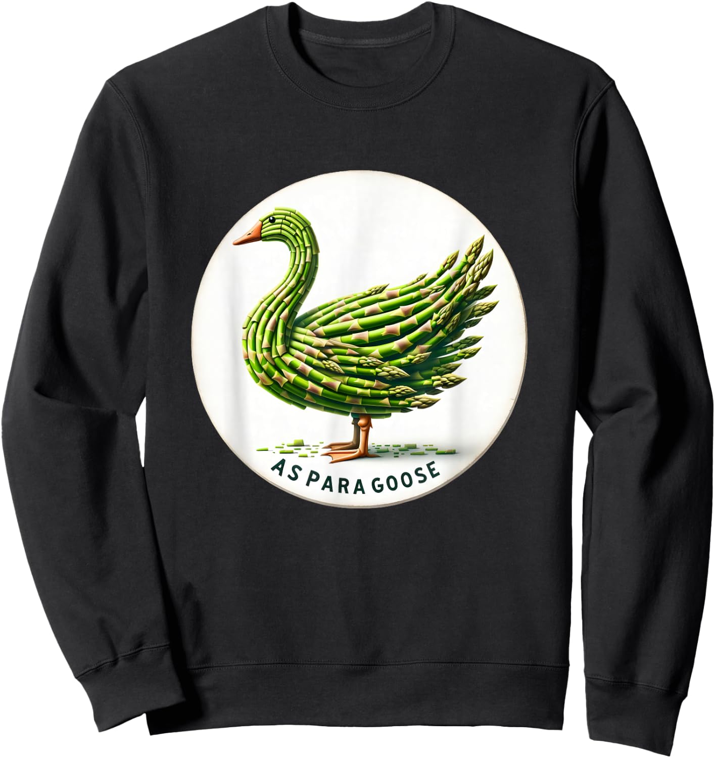 Asparagus Veggie Pun Dedign For Foodies And Garden Lovers Sweatshirt - Sweatshirt | Black