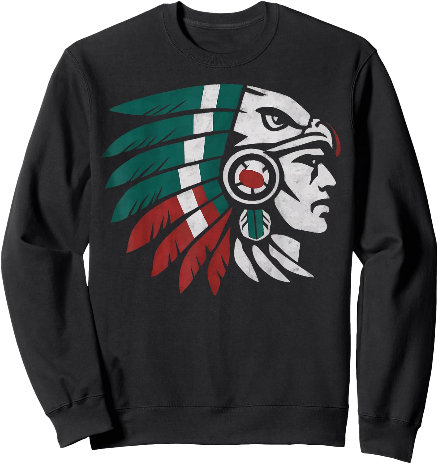 Aztec Warrior Mayan Indigenous Mexican Aztec Jaguar Sweatshirt - Sweatshirt | Black