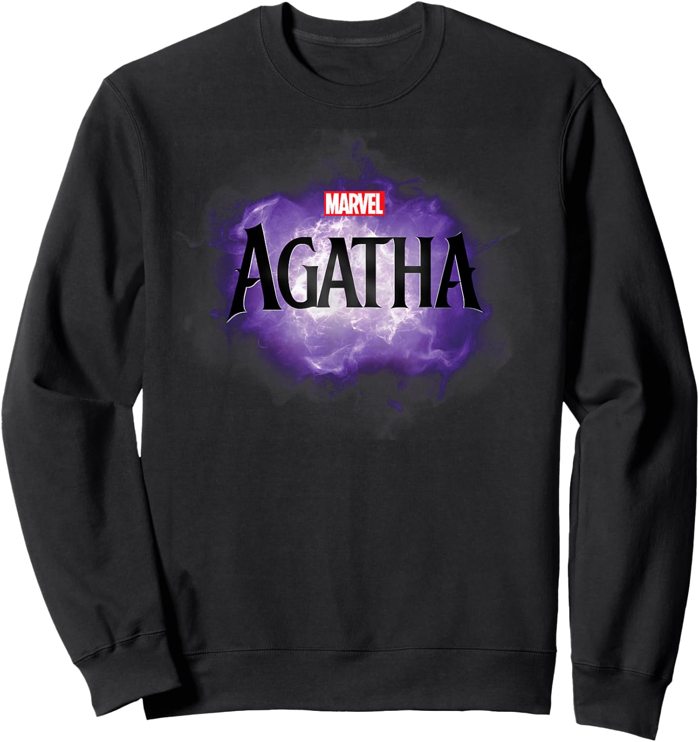 Marvel Agatha All Along Disney+ Series Official Agatha Logo Sweatshirt - Sweatshirt | Black