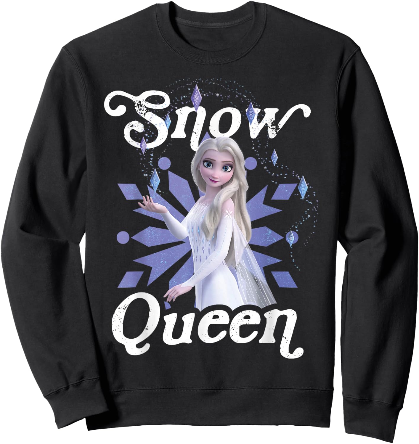 Disney Frozen 2 Elsa Snow Queen Portrait Sweatshirt - Sweatshirt | Black