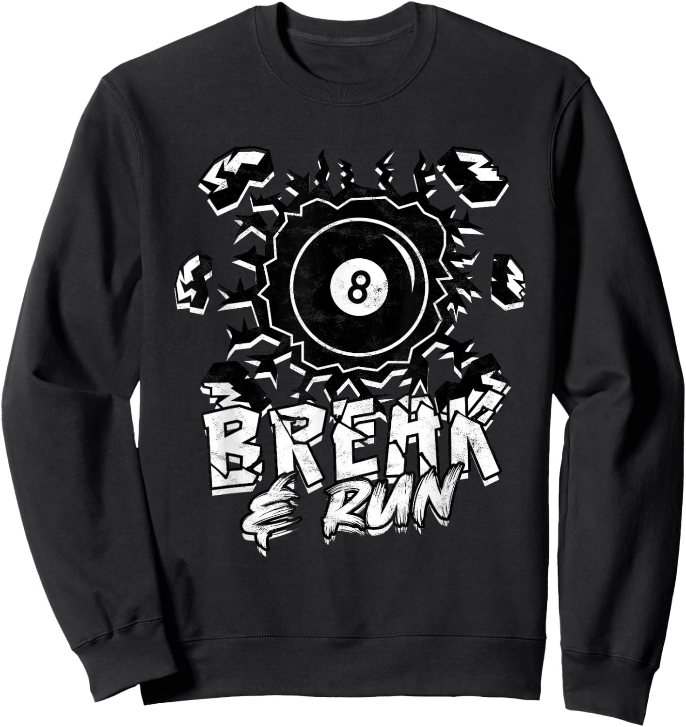 8-Ball Billiards Break & Run Sweatshirt - Sweatshirt | Black