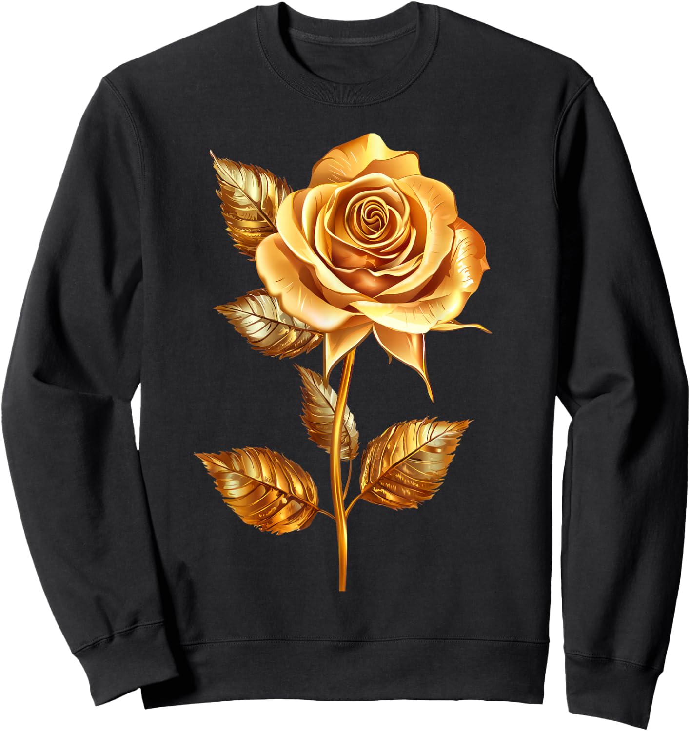 Rose Graphic Sweatshirt - Sweatshirt | Black