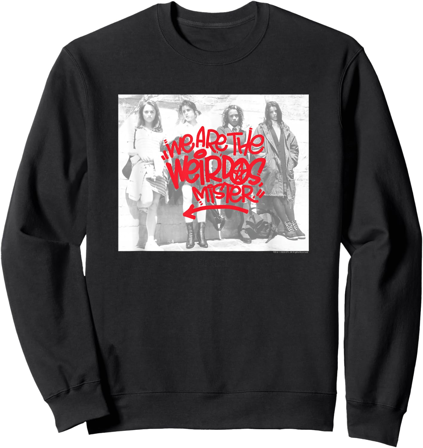 The Craft Weirdos Graffiti 90's Witch Movie Sweatshirt - Sweatshirt | Black