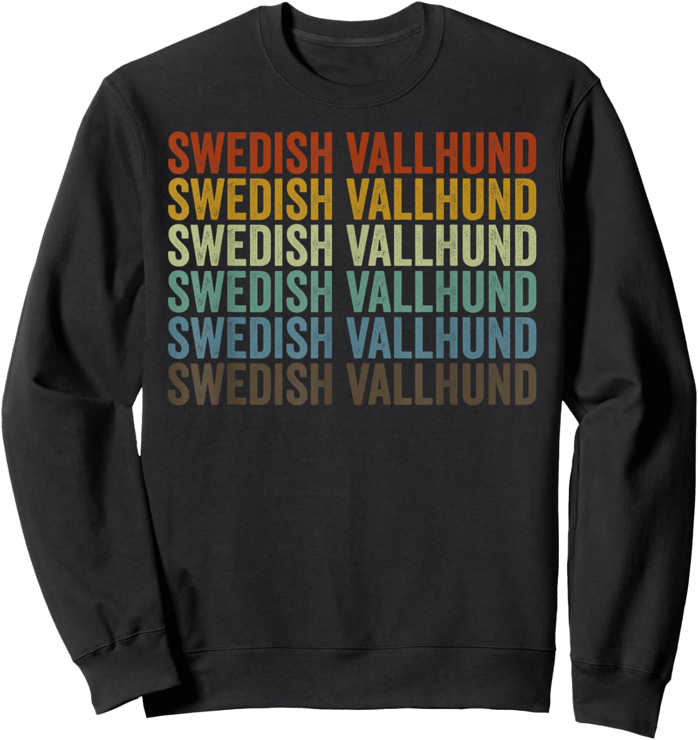 Swedish Vallhund Retro Sweatshirt - Sweatshirt | Black