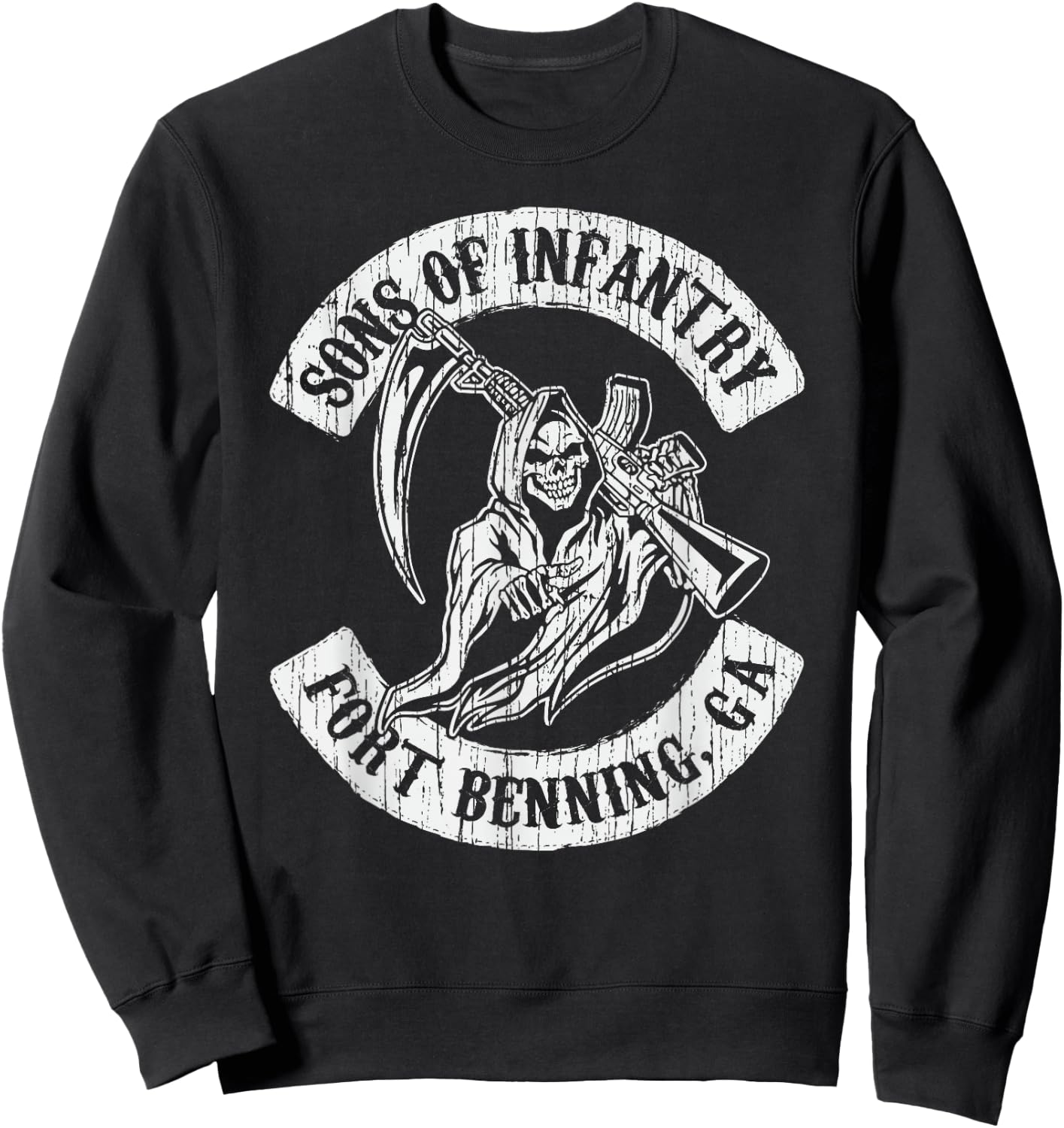American Marauder: Sons of Infantry Fort Benning Sweatshirt - Sweatshirt | Black